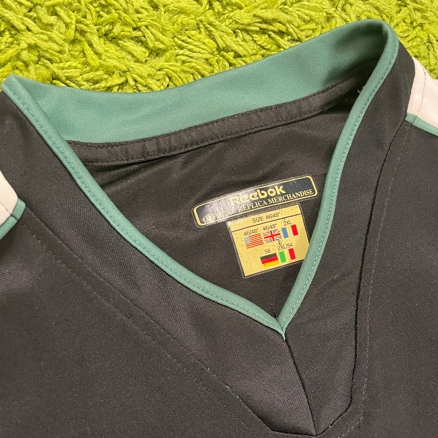 Reebok Borussia Mönchengladbach Lanzaat Trikot schwarz Größe XXL 2001 2002