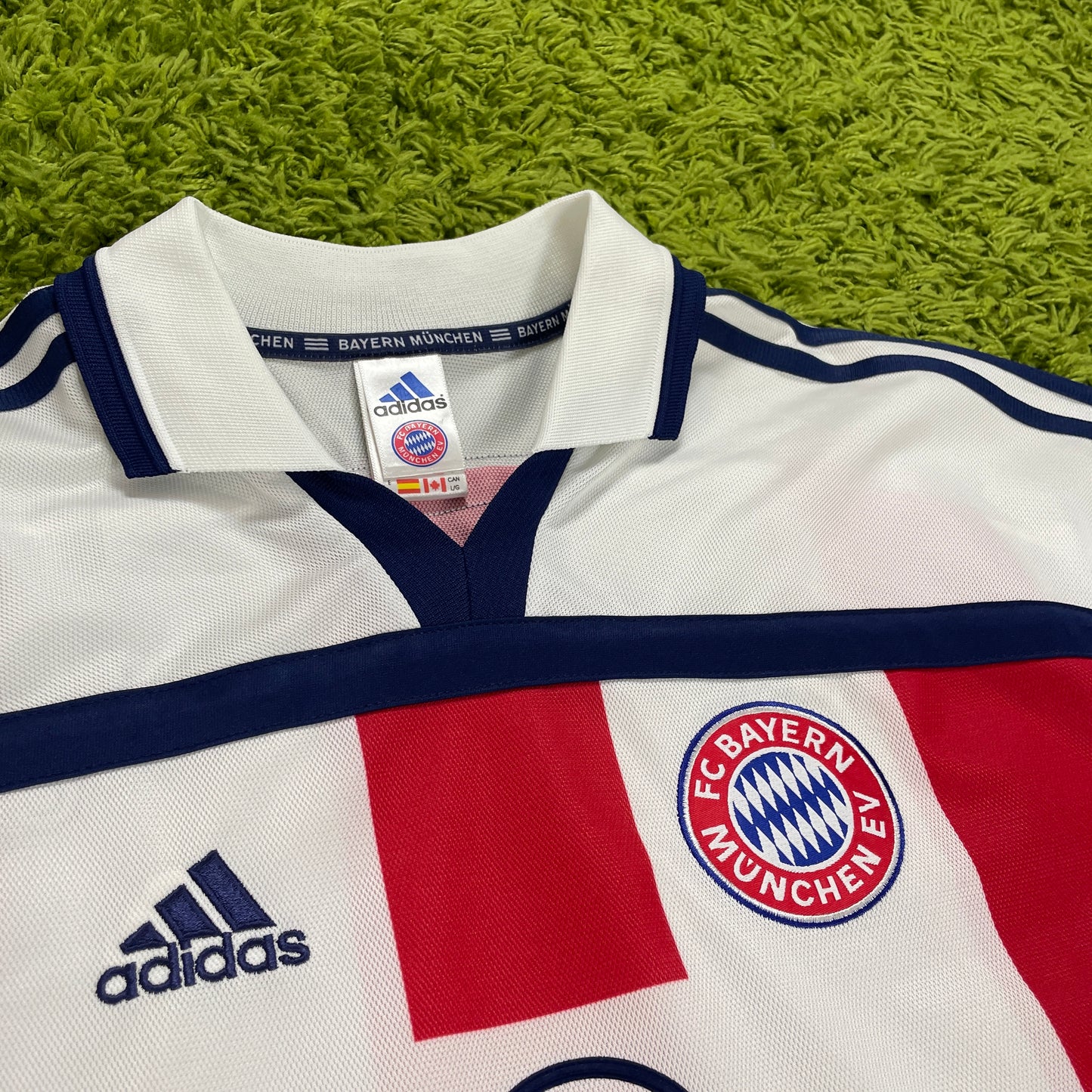 Adidas FC Bayern München Trikot weiß Strunz Größe L 2000 2002