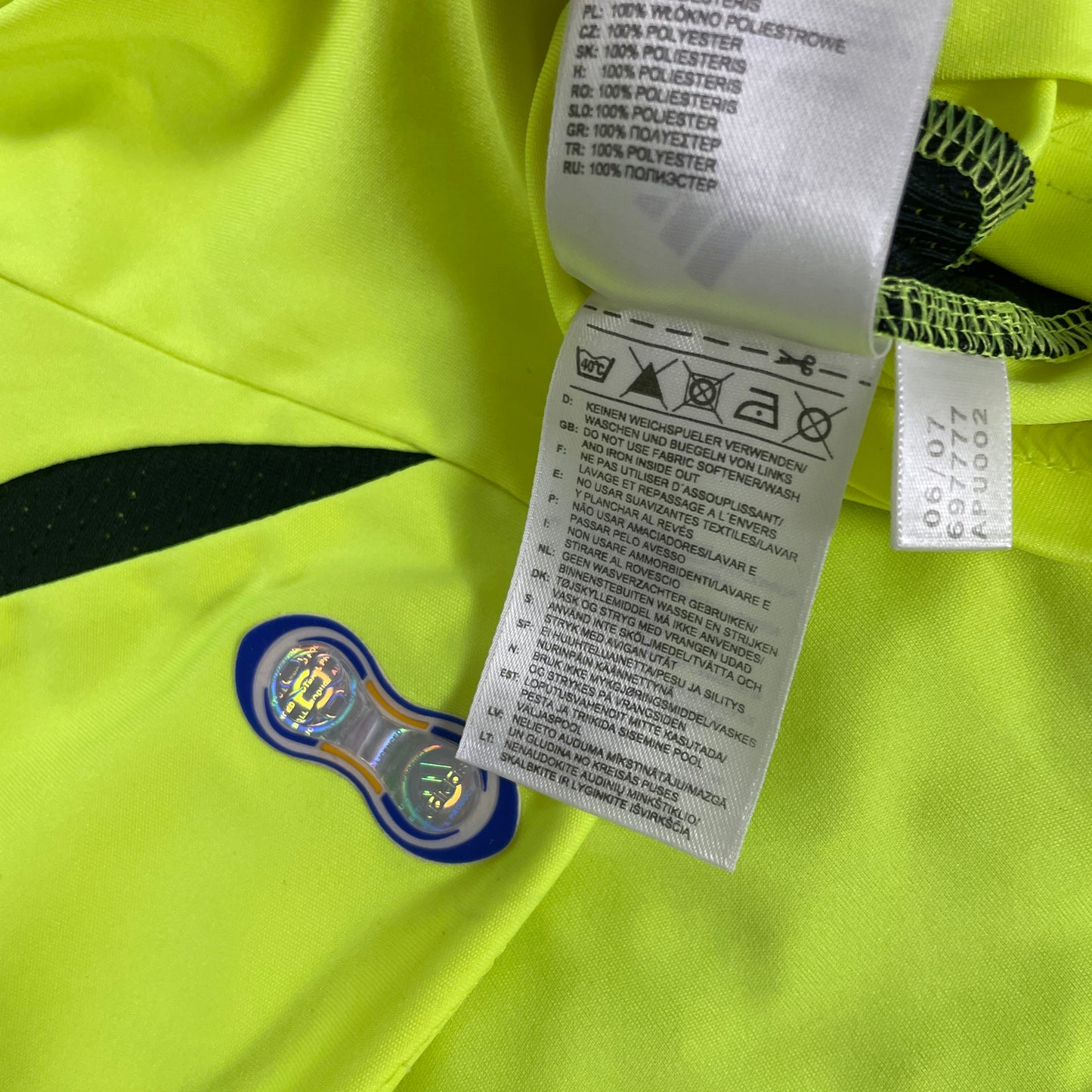 Adidas FC Chelsea London Trikot gelb grün Neon Größe XXL 2007 2008