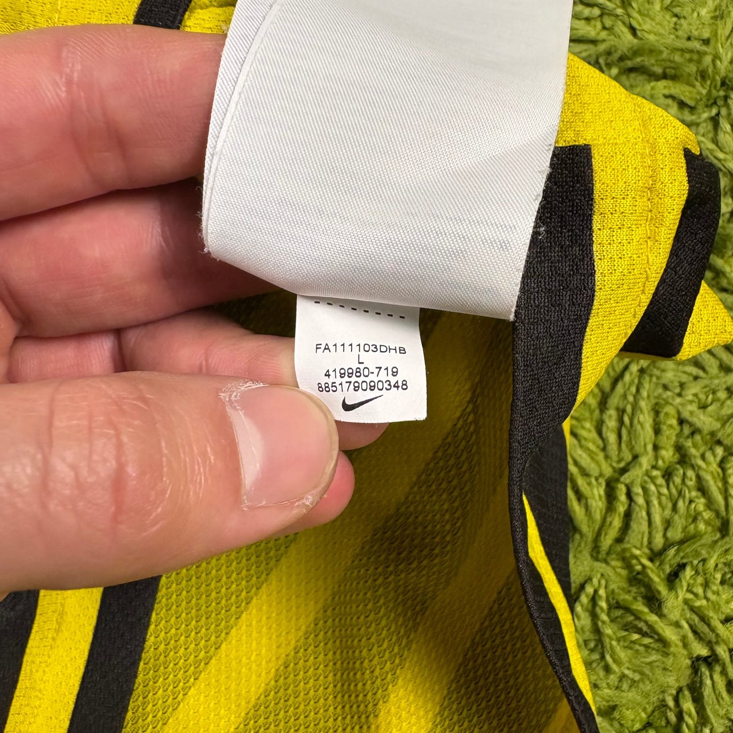 Nike Celtic Glasgow Hooper Trikot gelb Größe L 2011 2012