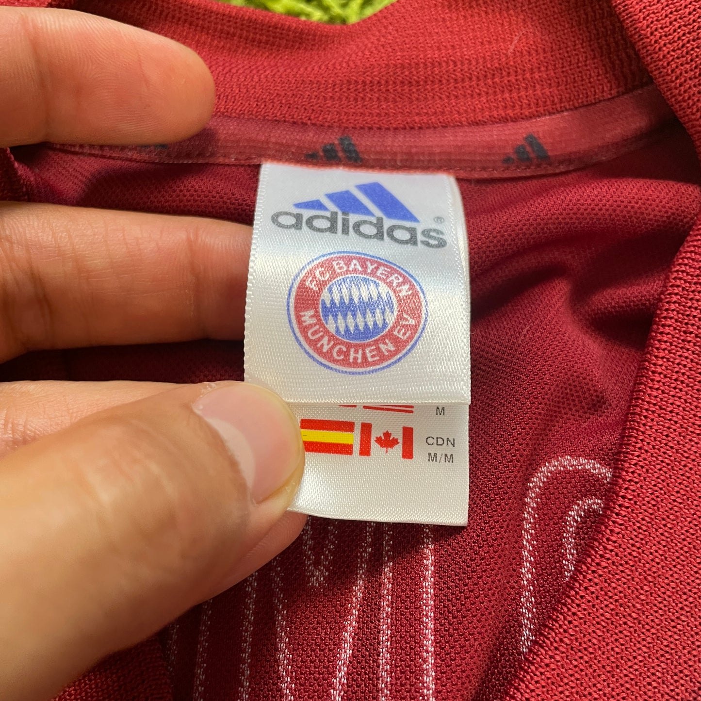 Adidas FC Bayern München Trikot rot Hargreaves Größe M 2001 2002
