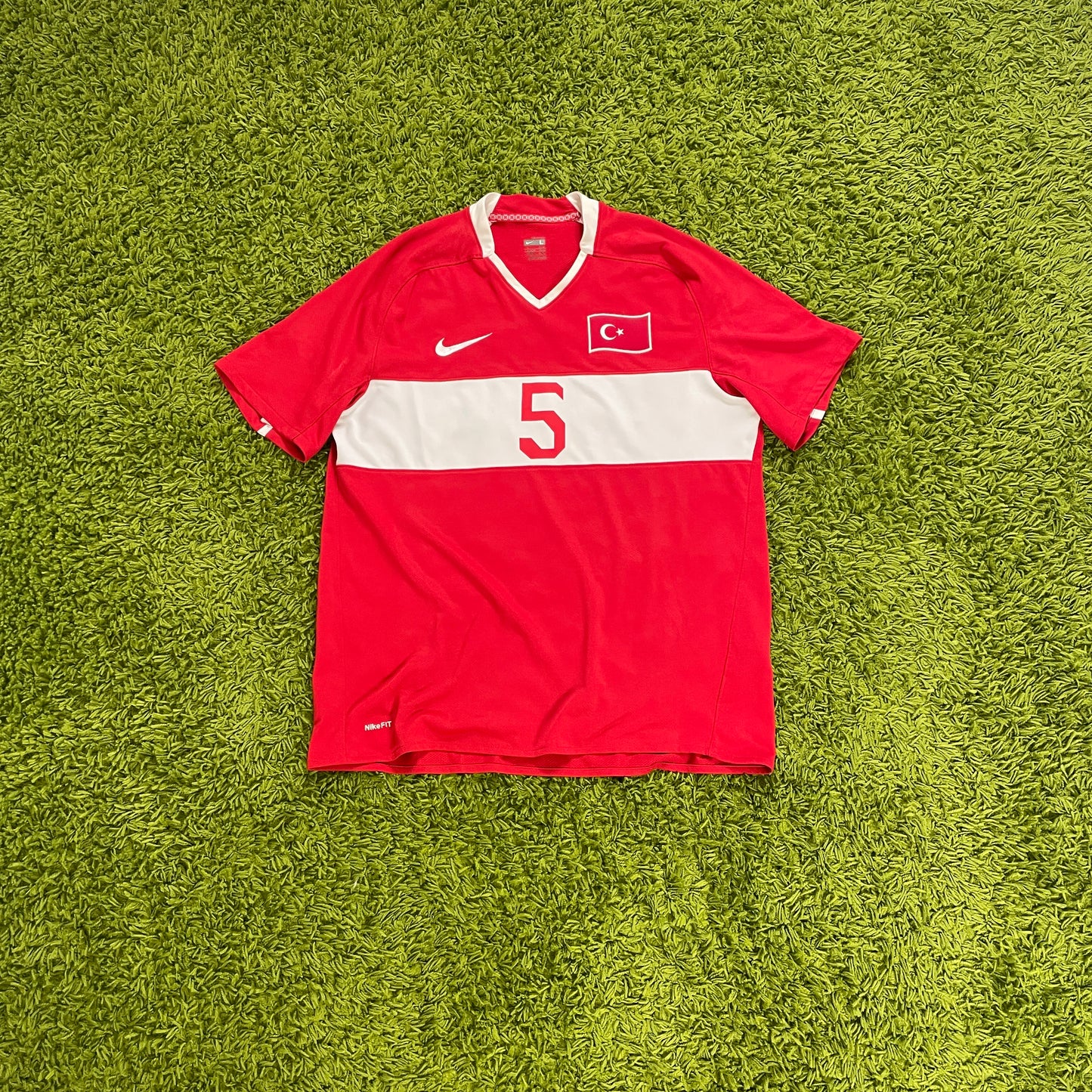 Nike Türkei Emre Belözoglu Trikot rot Größe L 2008