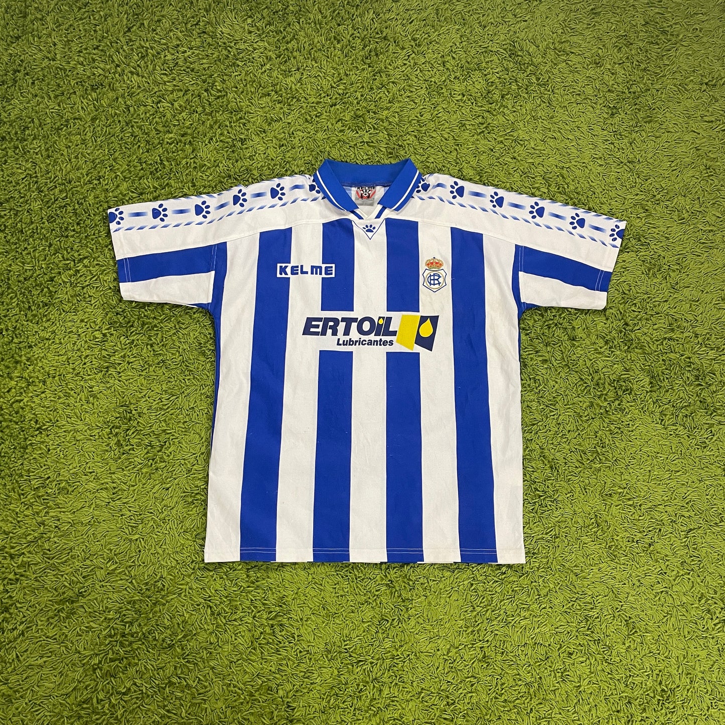 Kelme Huelva Trikot blau Größe L - XL 1996 1997