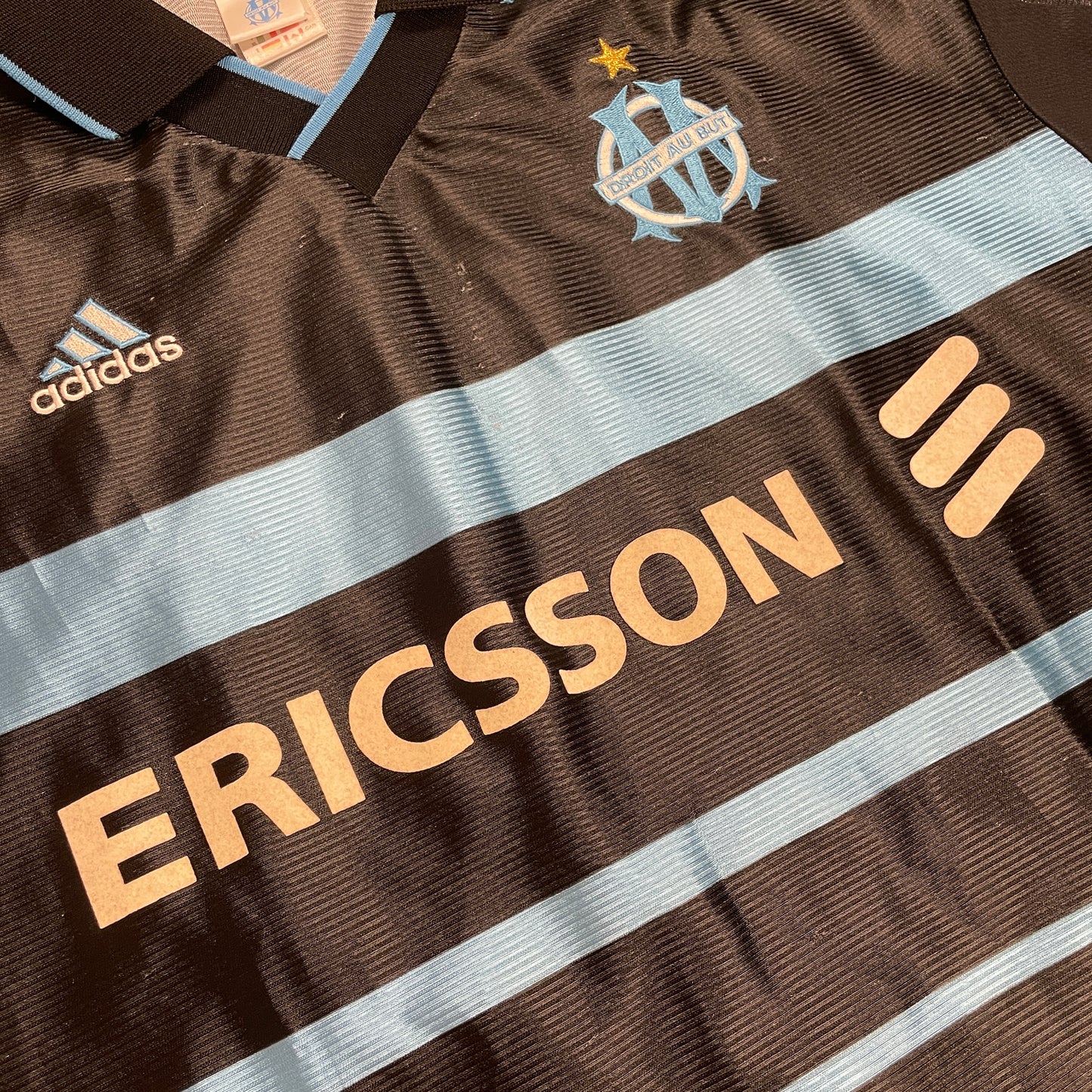 Adidas Olympique Marseille Trikot schwarz Größe XL 1999 2000