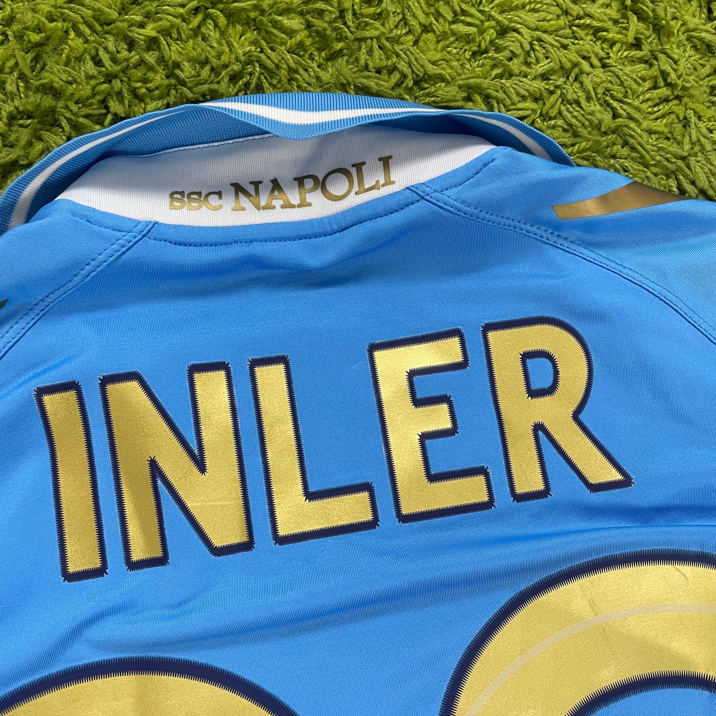 Macron SSC Neapel Inler Trikot blau Größe XL 2011 2012