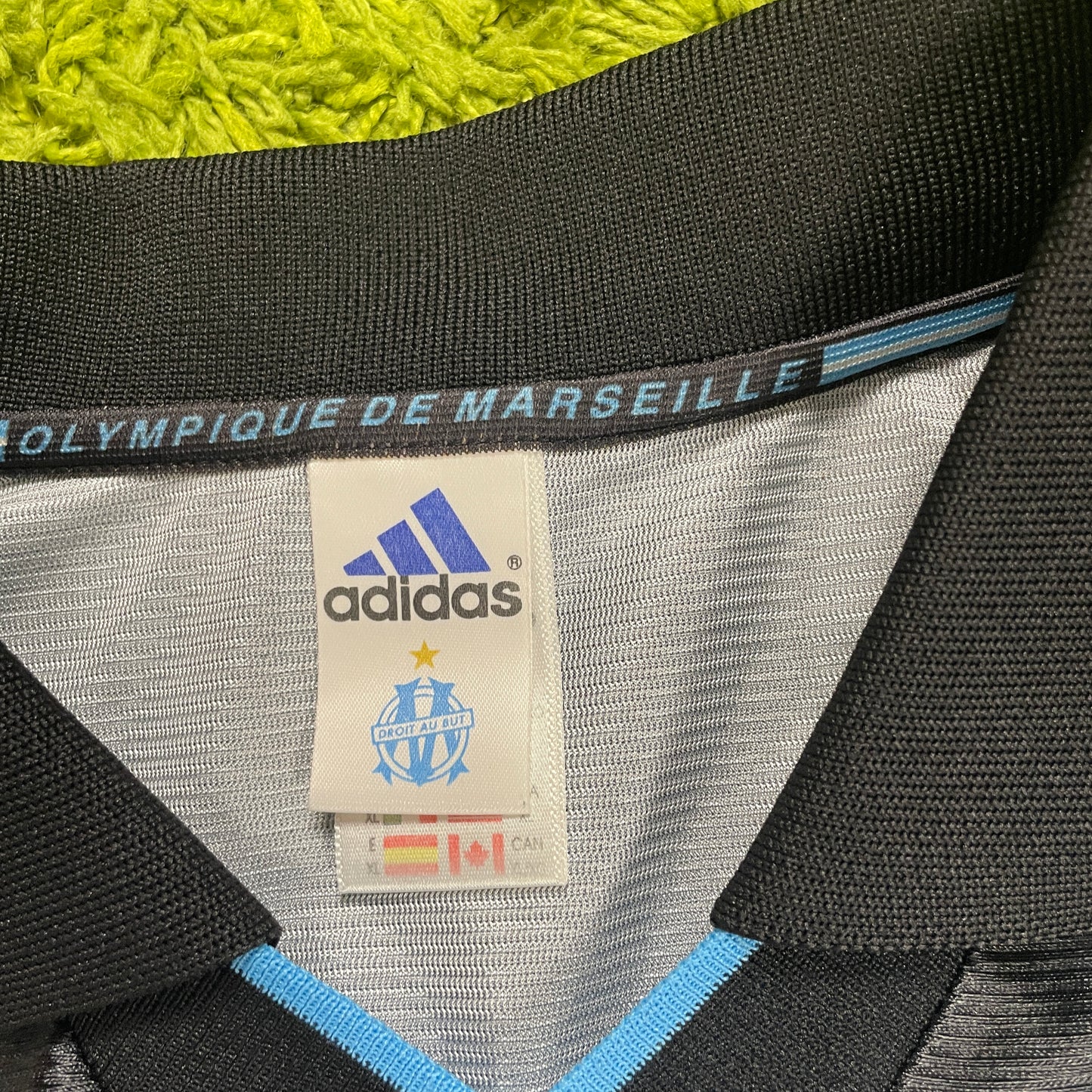 Adidas Olympique Marseille Trikot schwarz Größe XL 1999 2000