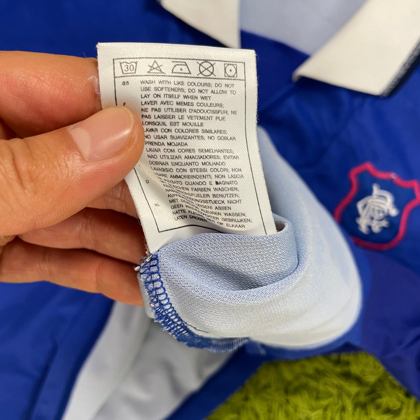 Nike Glasgow Rangers Trikot blau Größe XL 1997 1999