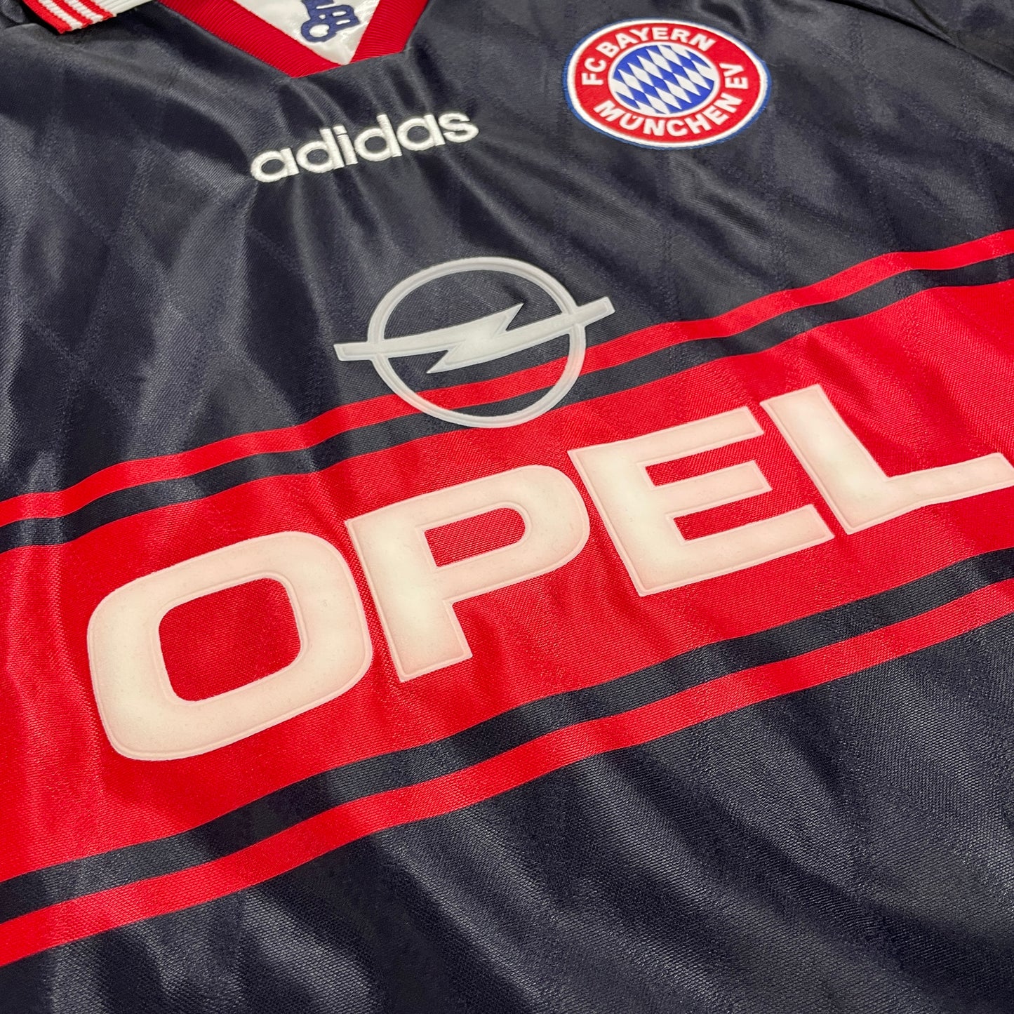 Adidas FC Bayern München Strunz Trikot blau Größe L 1997 1999