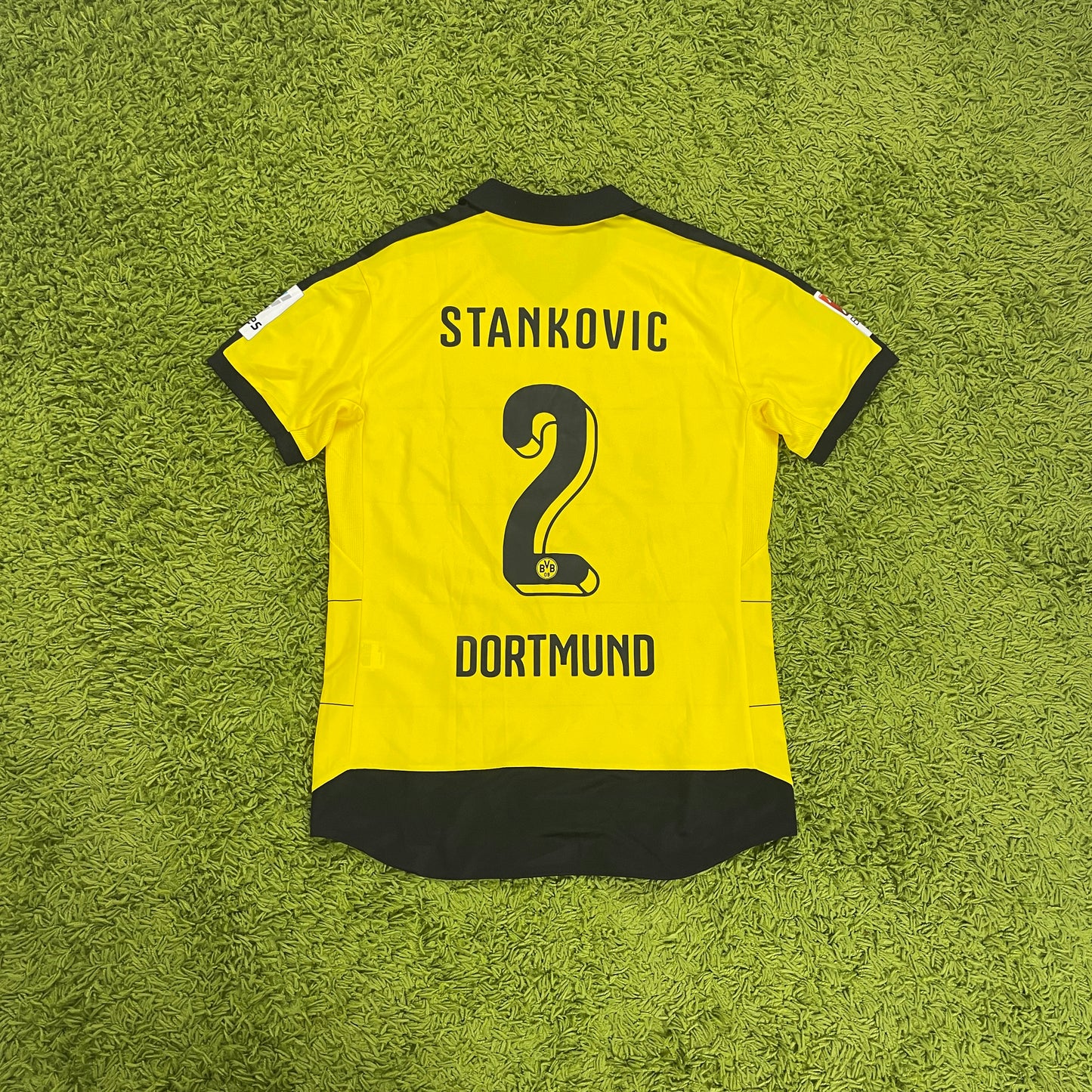 Puma BVB Borussia Dortmund Stankovic Trikot gelb Größe L 2015 2016