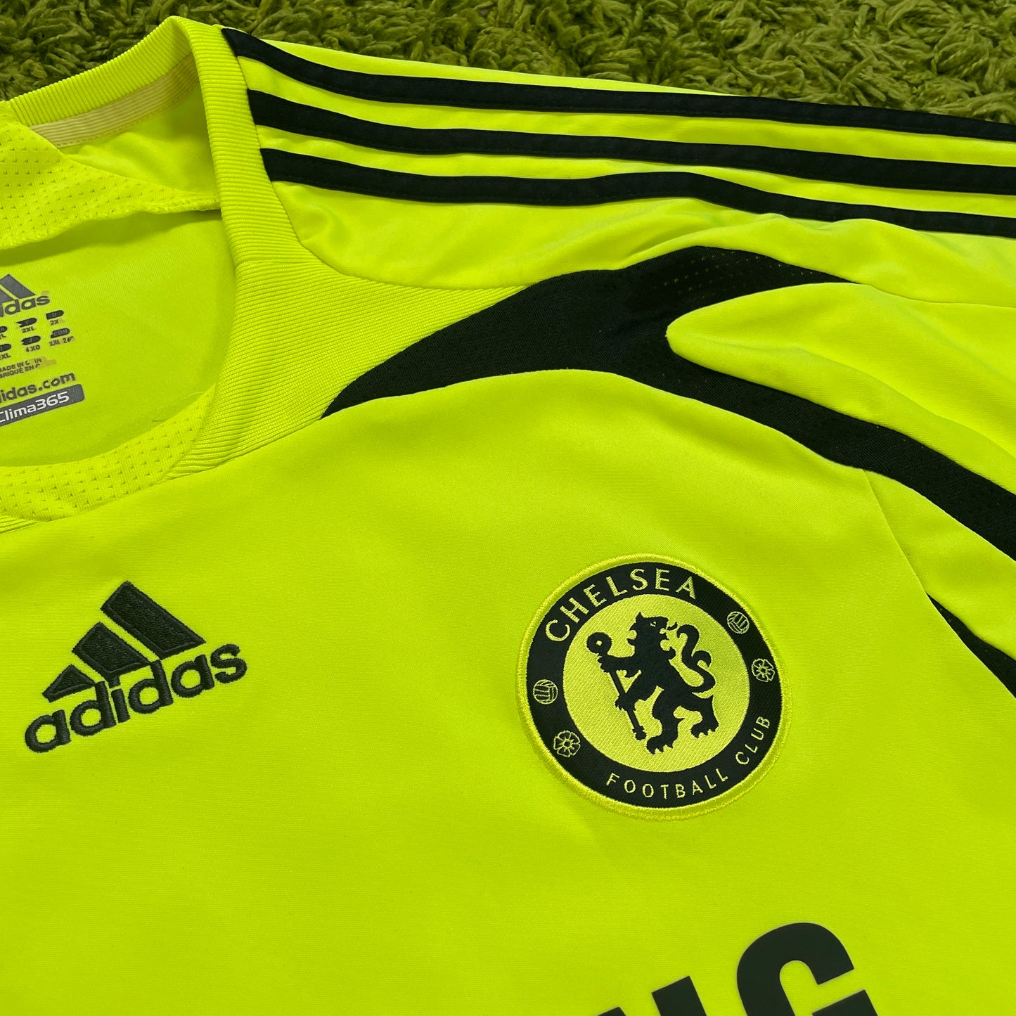 Adidas FC Chelsea London Trikot gelb grün Neon Größe XXL 2007 2008