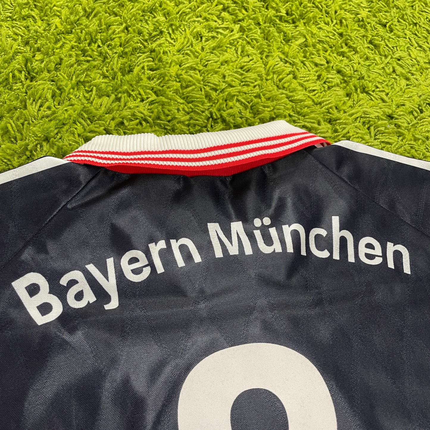 Adidas FC Bayern München Strunz Trikot blau Größe L 1997 1999