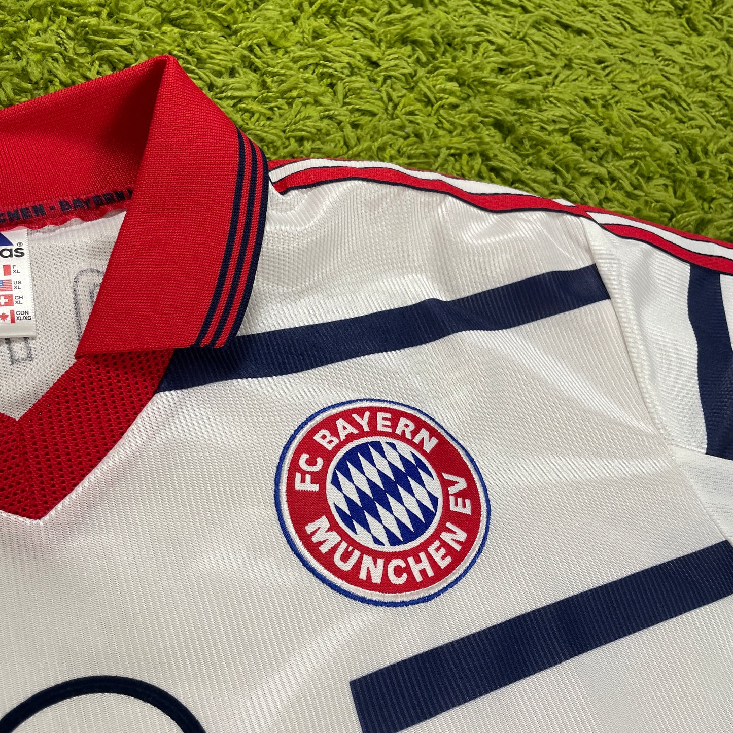 Adidas FC Bayern München Trikot weiß Größe XL 1998 2000