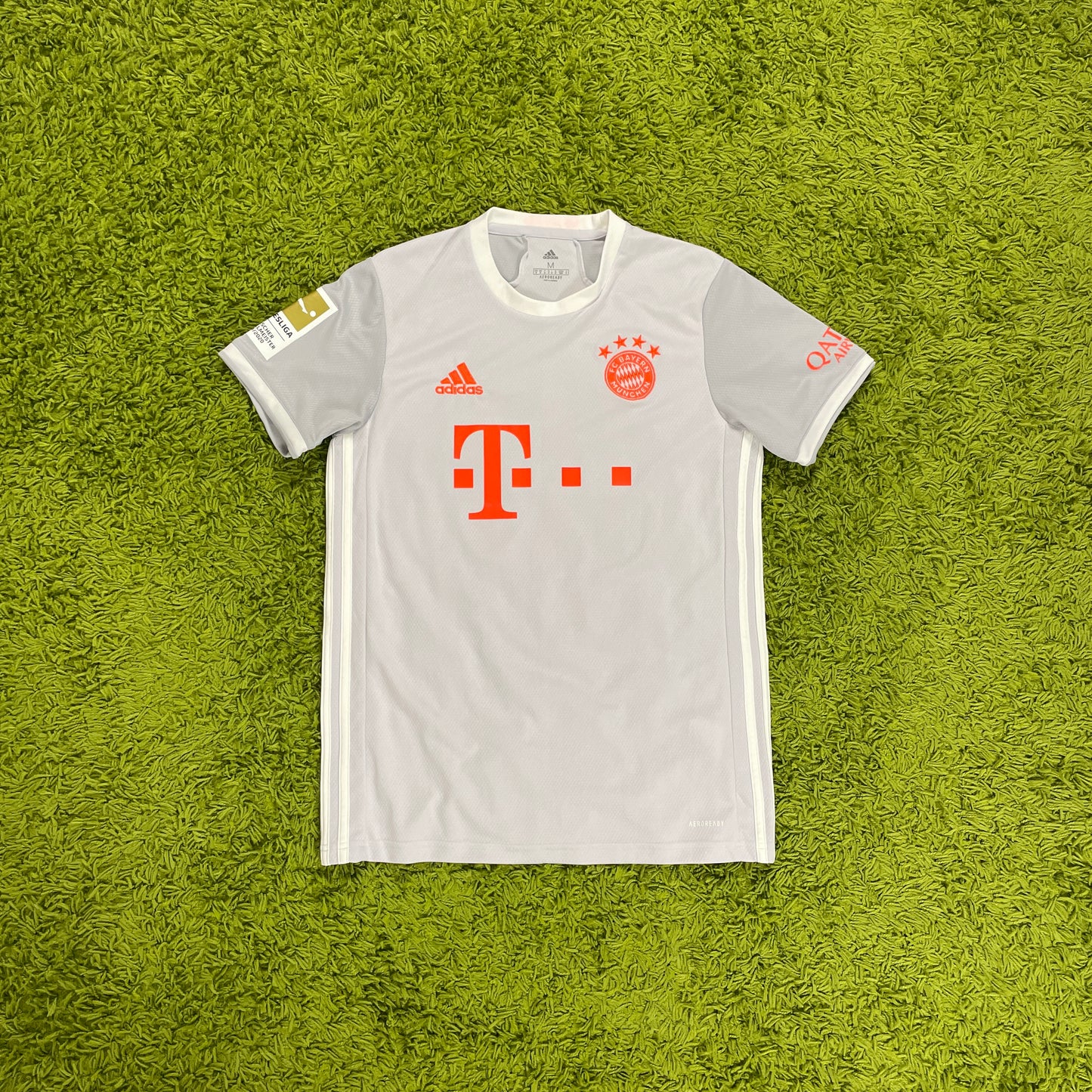 Adidas FC Bayern München Sane Trikot grau Größe M 2020 2021