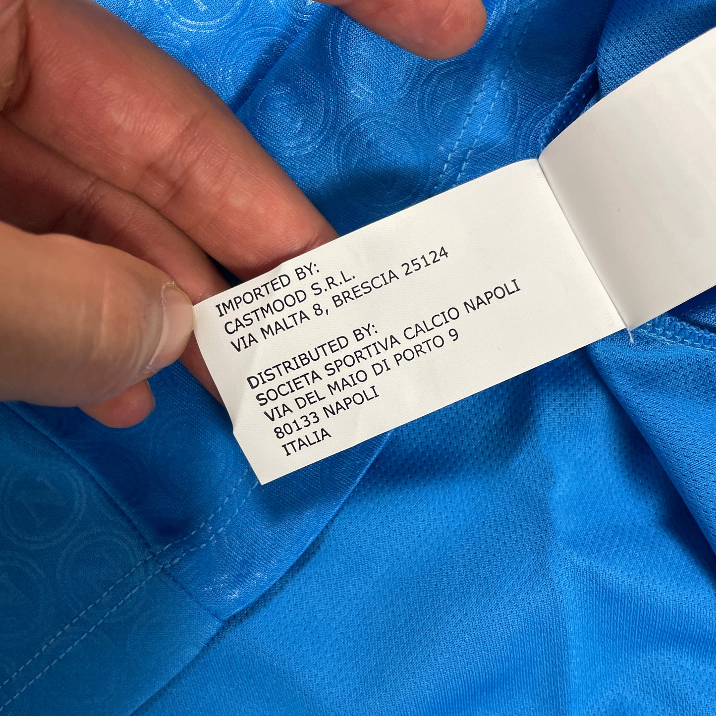 EA7 SSC Neapel Napoli Trikot blau Größe M 2022 2023