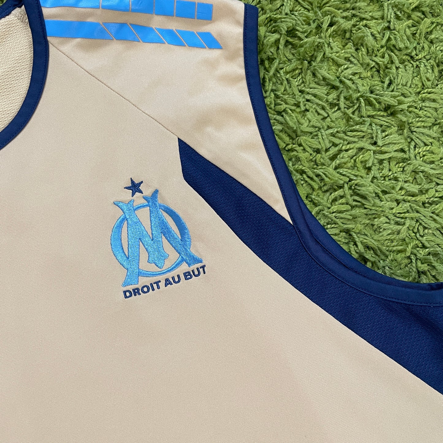 Adidas Olympique Marseille Tanktop Gold Größe L 2005