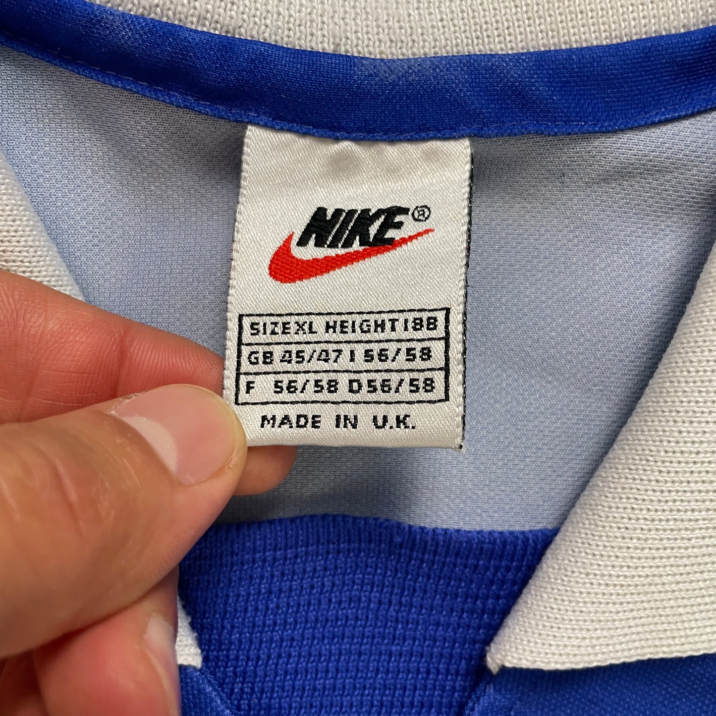 Nike Glasgow Rangers Trikot blau Größe XL 1997 1999