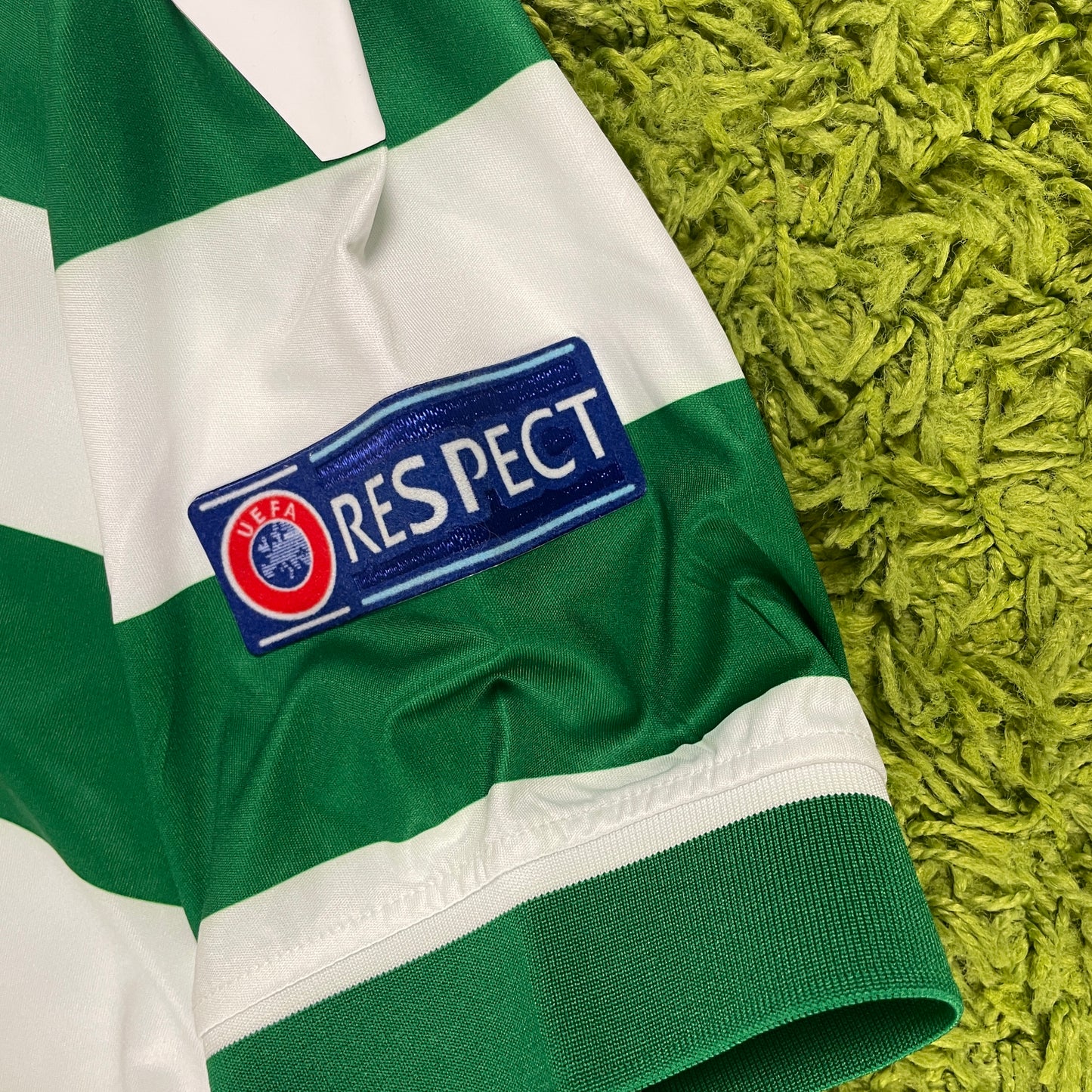 Macron Sporting Lissabon Trikot weiß grün Größe L 2015 2016