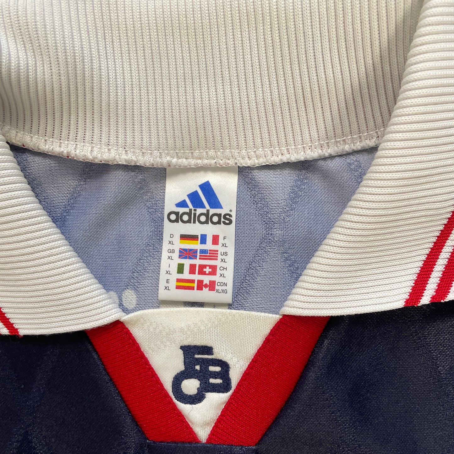 Adidas FC Bayern München Elber Trikot blau Größe XL 1997 1999