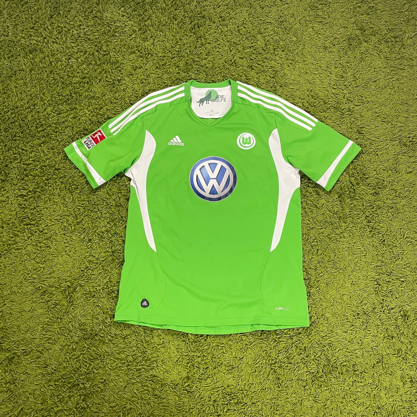 Adidas VFL Wolfsburg Dejagah Trikot grün Größe XL 2011 2012