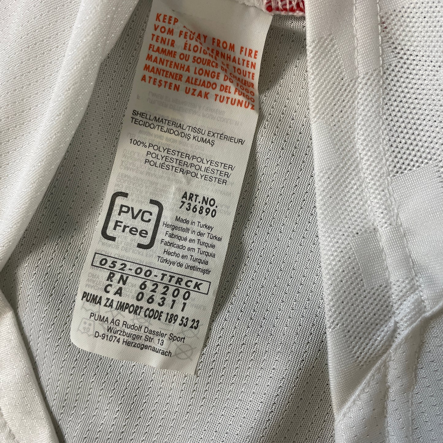 Puma Schweiz Trikot weiß Größe M 2010