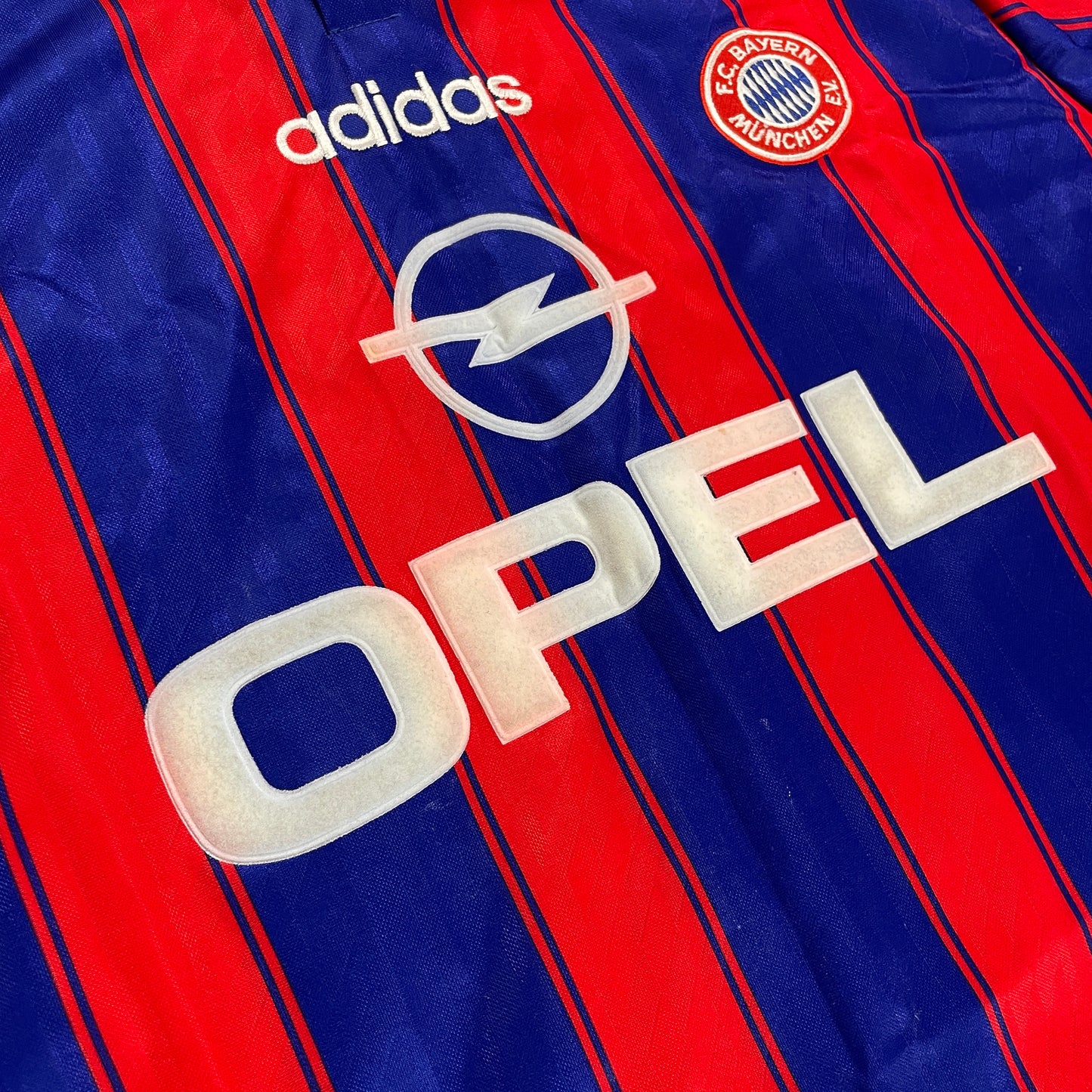 Adidas FC Bayern München Trikot blau rot Größe M 1995 1997