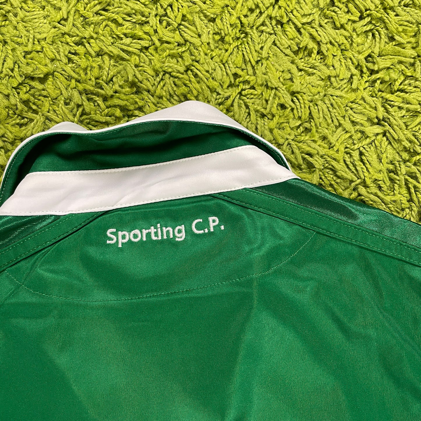 Macron Sporting Lissabon Trikot weiß grün Größe L 2015 2016