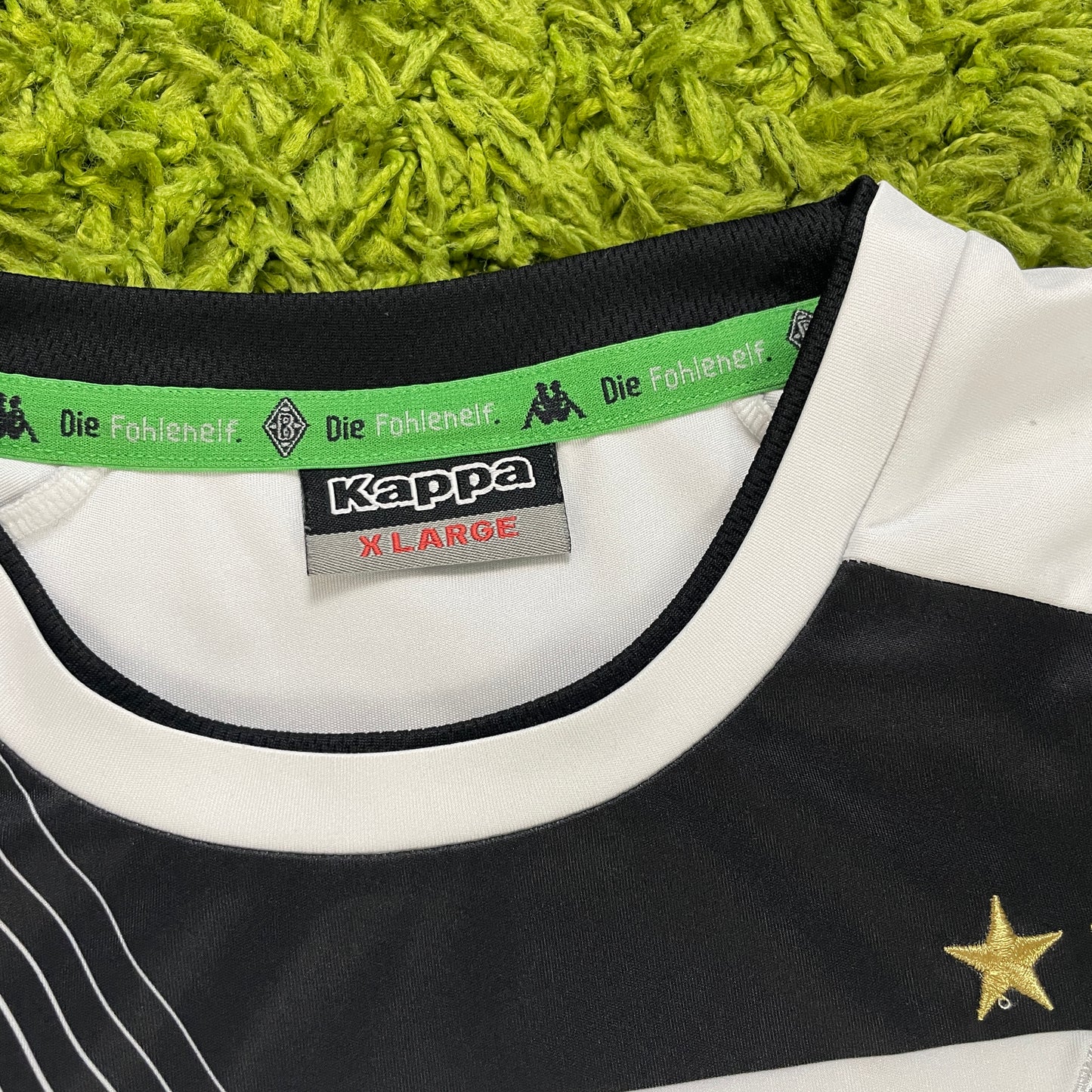 Kappa Borussia Mönchengladbach Elvedi Trikot weiß Größe XL 2016 2017