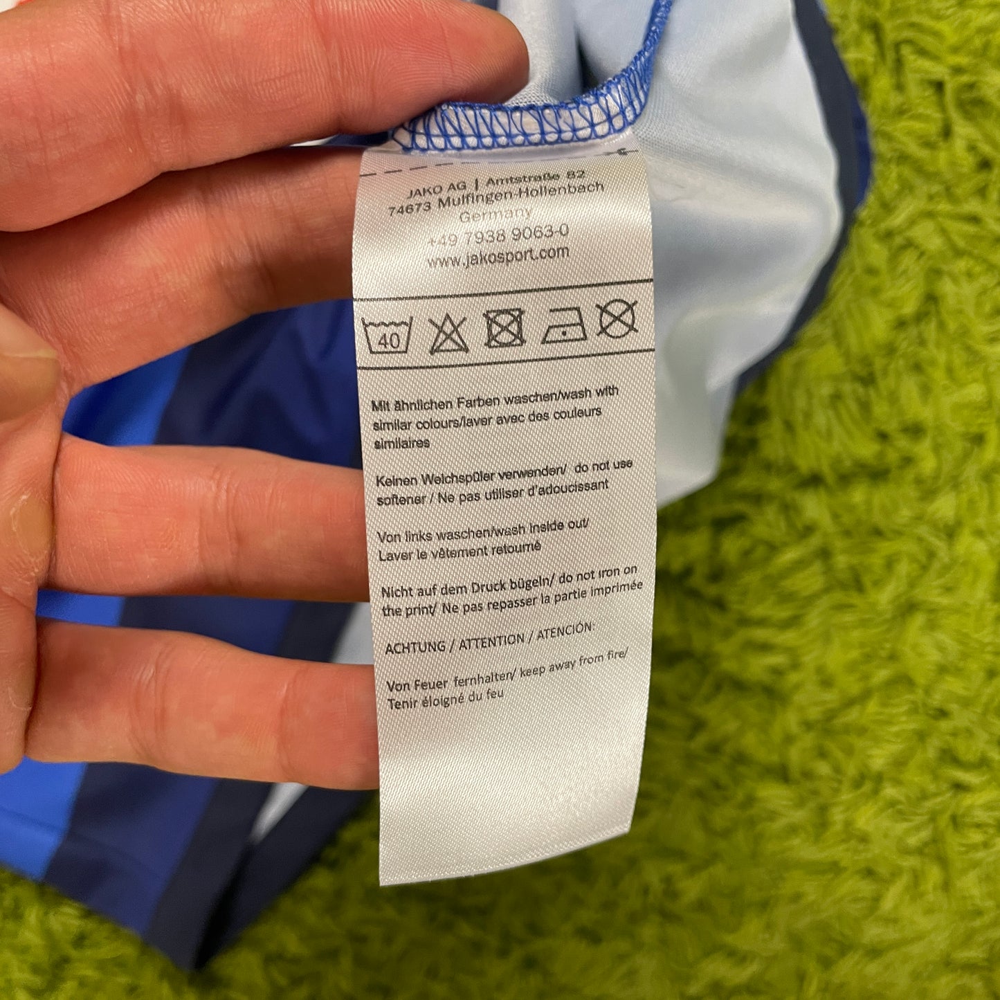 Jako SV Darmstadt Ben Hatira Trikot blau Größe L 2016 2017