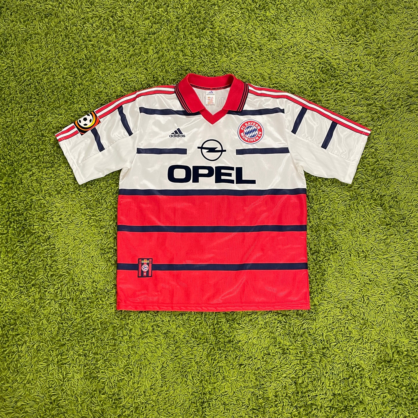 Adidas FC Bayern München Strunz Trikot weiß Größe L 1998 2000
