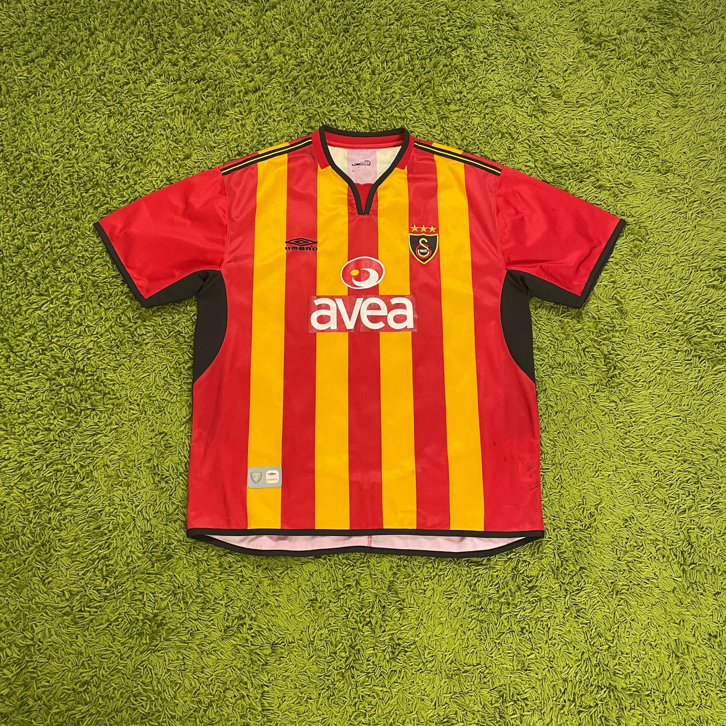 Umbro Galatasaray SK Trikot Necati Ates Größe XL rot 2004 2005 Matchworn