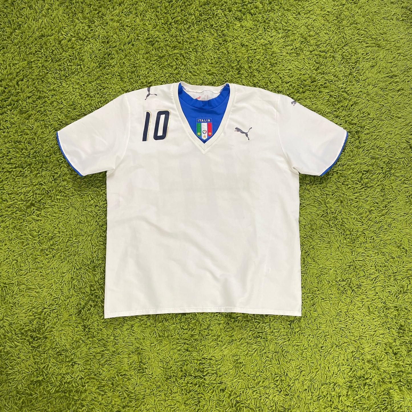 Puma Italien Totti Trikot weiß Größe XL 2006