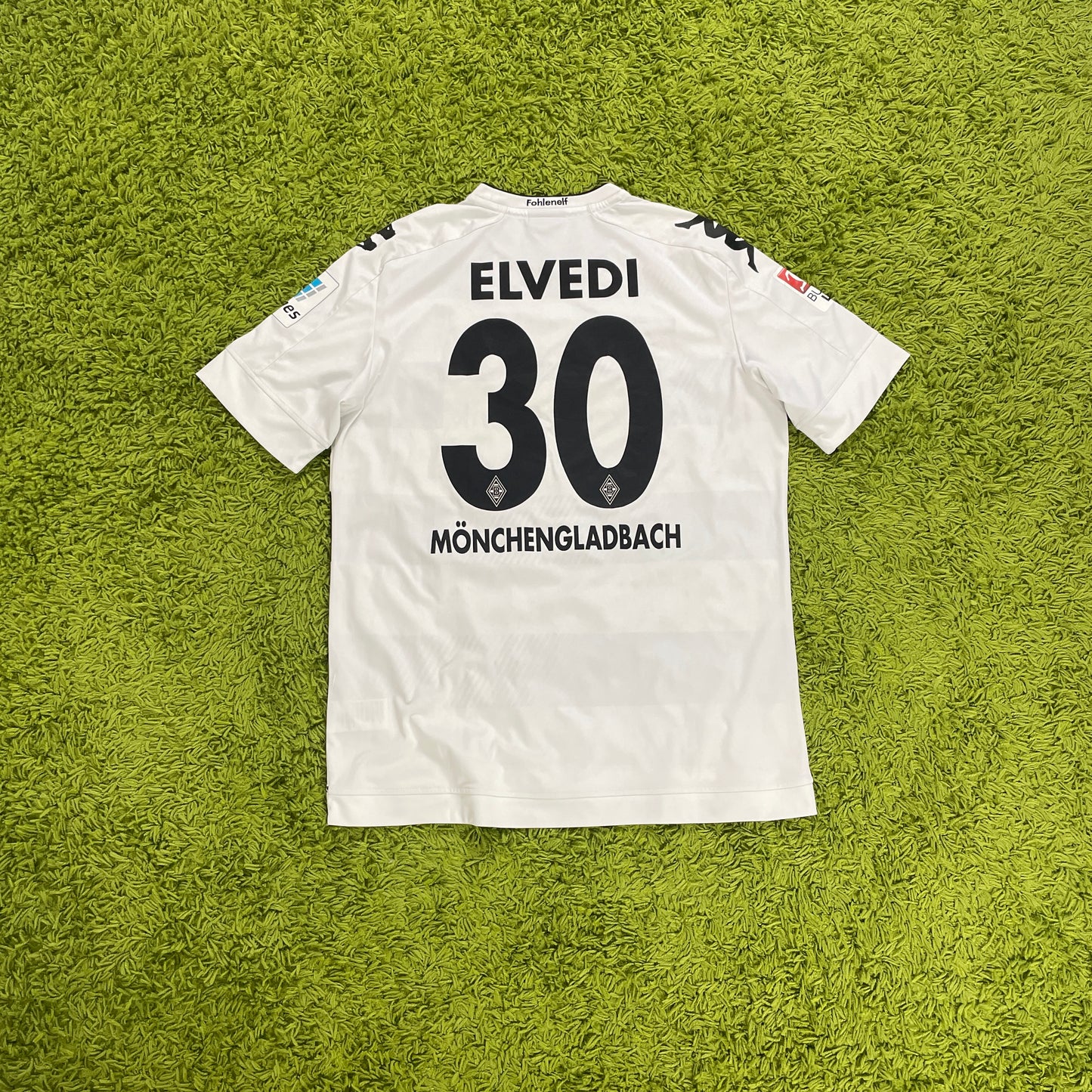 Kappa Borussia Mönchengladbach Elvedi Trikot weiß Größe XL 2016 2017