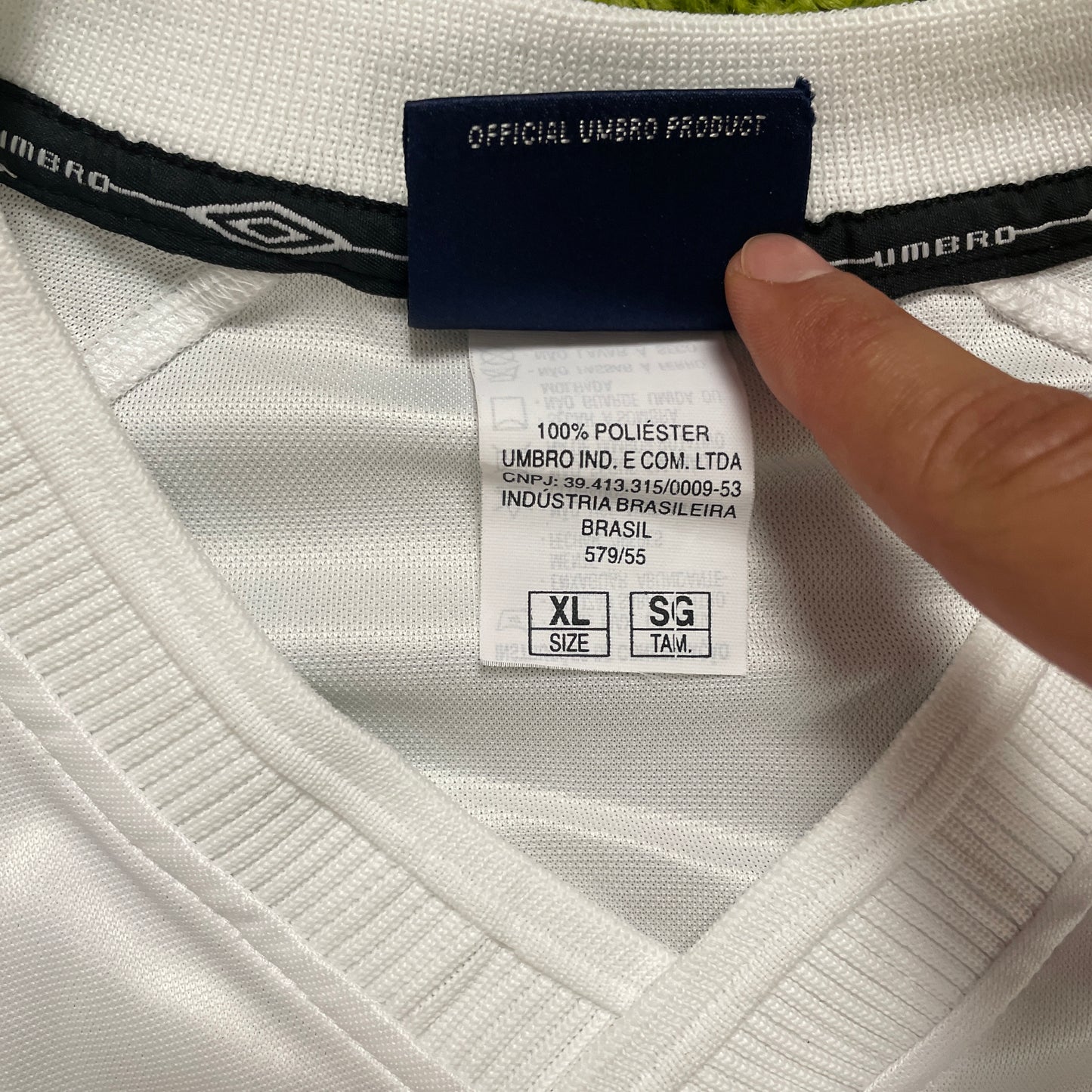 Umbro FC Santos Trikot weiß Größe XL 2001 #9
