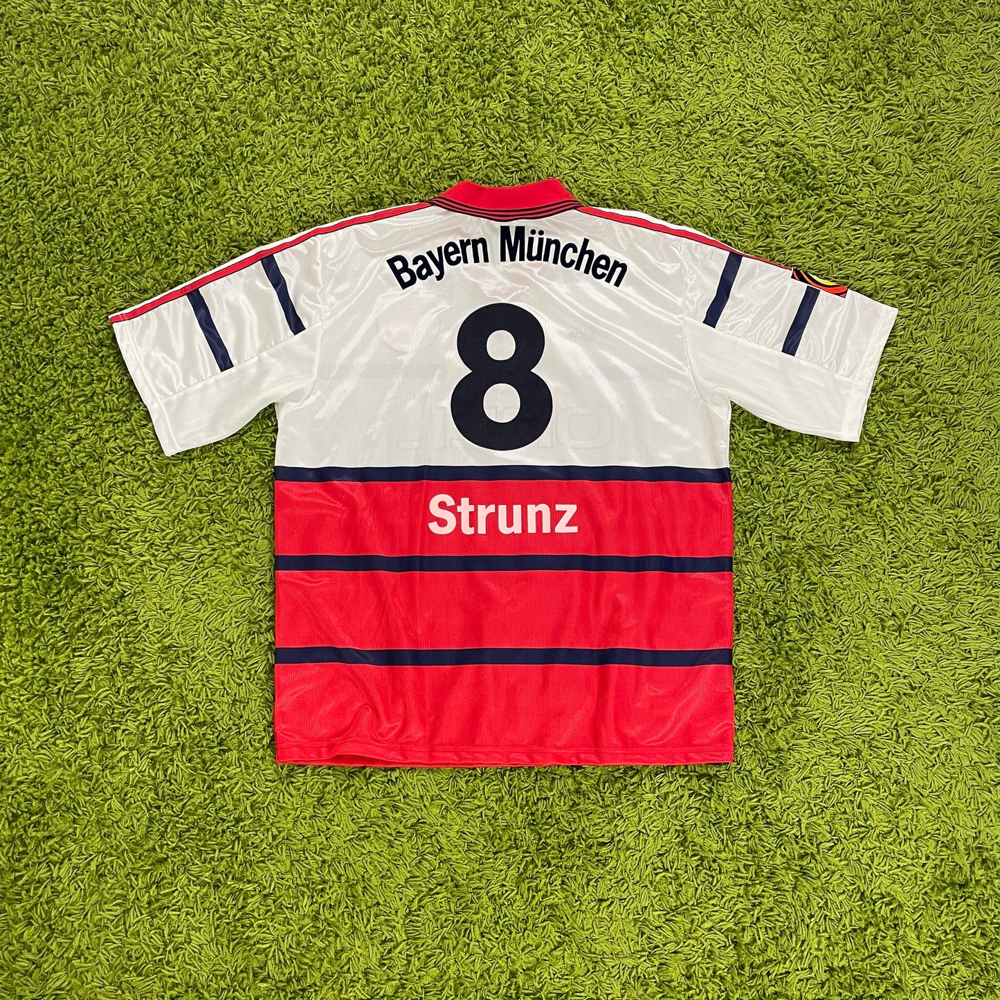 Adidas FC Bayern München Strunz Trikot weiß Größe L 1998 2000