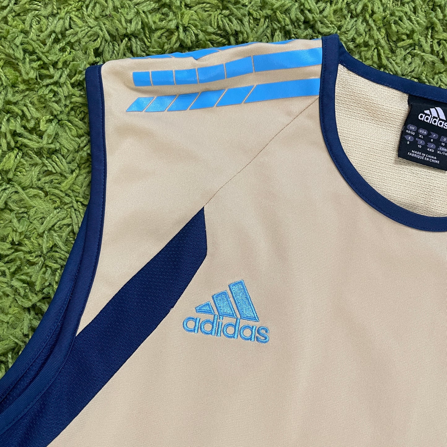 Adidas Olympique Marseille Tanktop Gold Größe L 2005