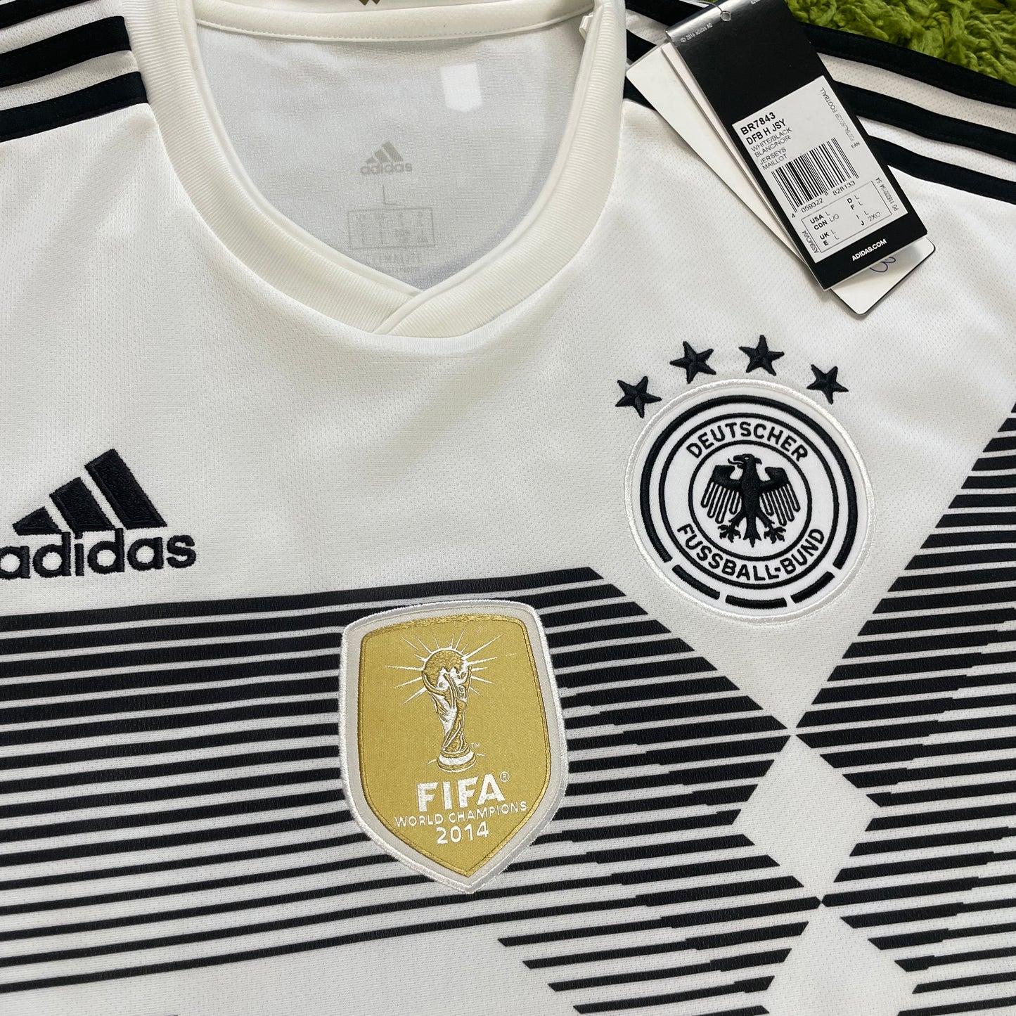 Adidas Deutschland DFB Werner Trikot weiß Größe L 2018