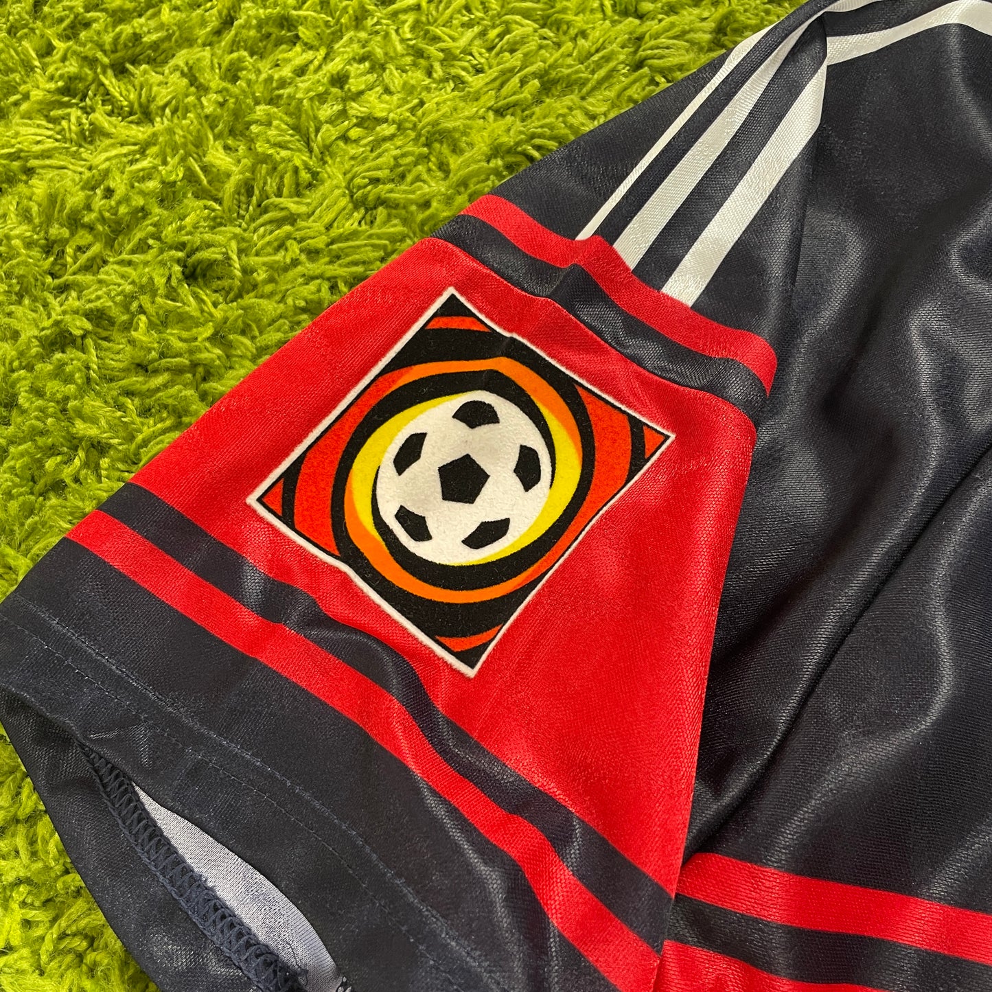 Adidas FC Bayern München Strunz Trikot blau Größe L 1997 1999