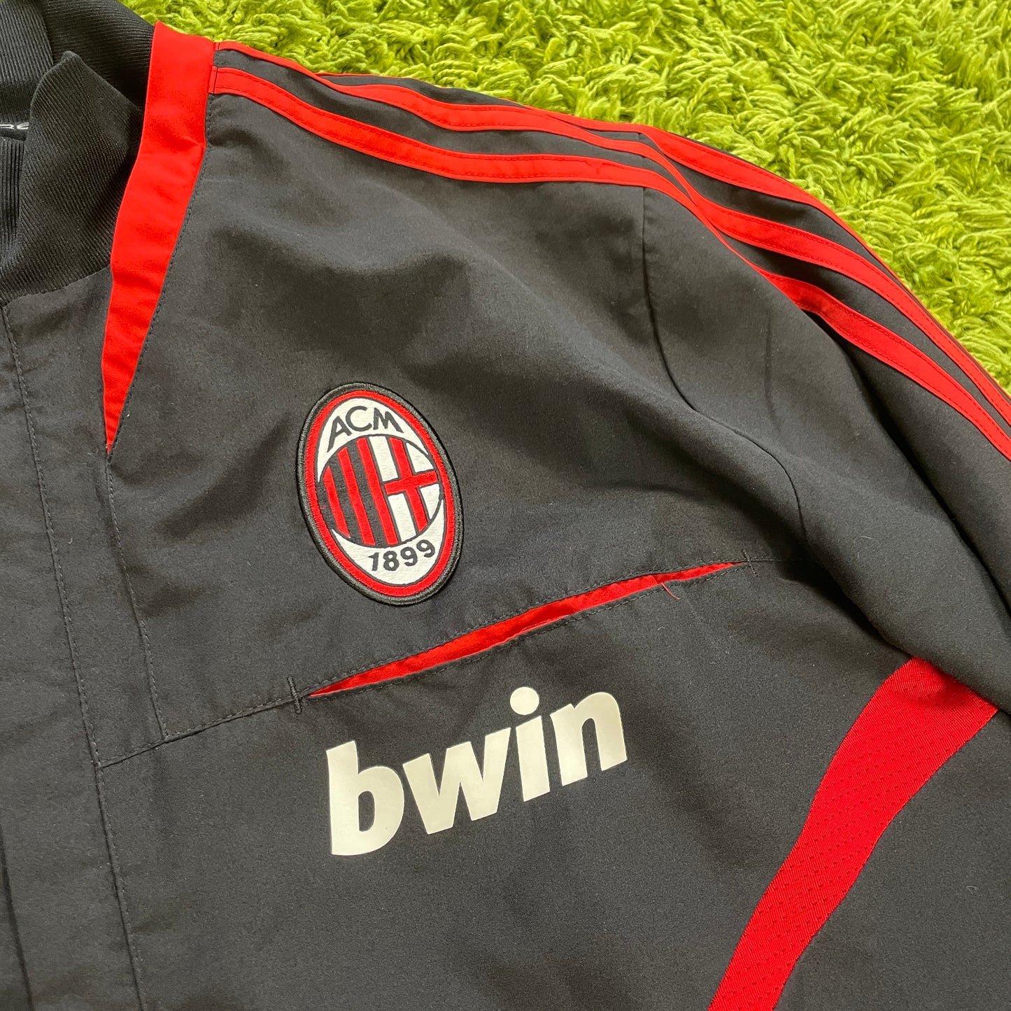 Adidas AC Mailand Milan Trainingsjacke Trackjacket schwarz Größe L 2007