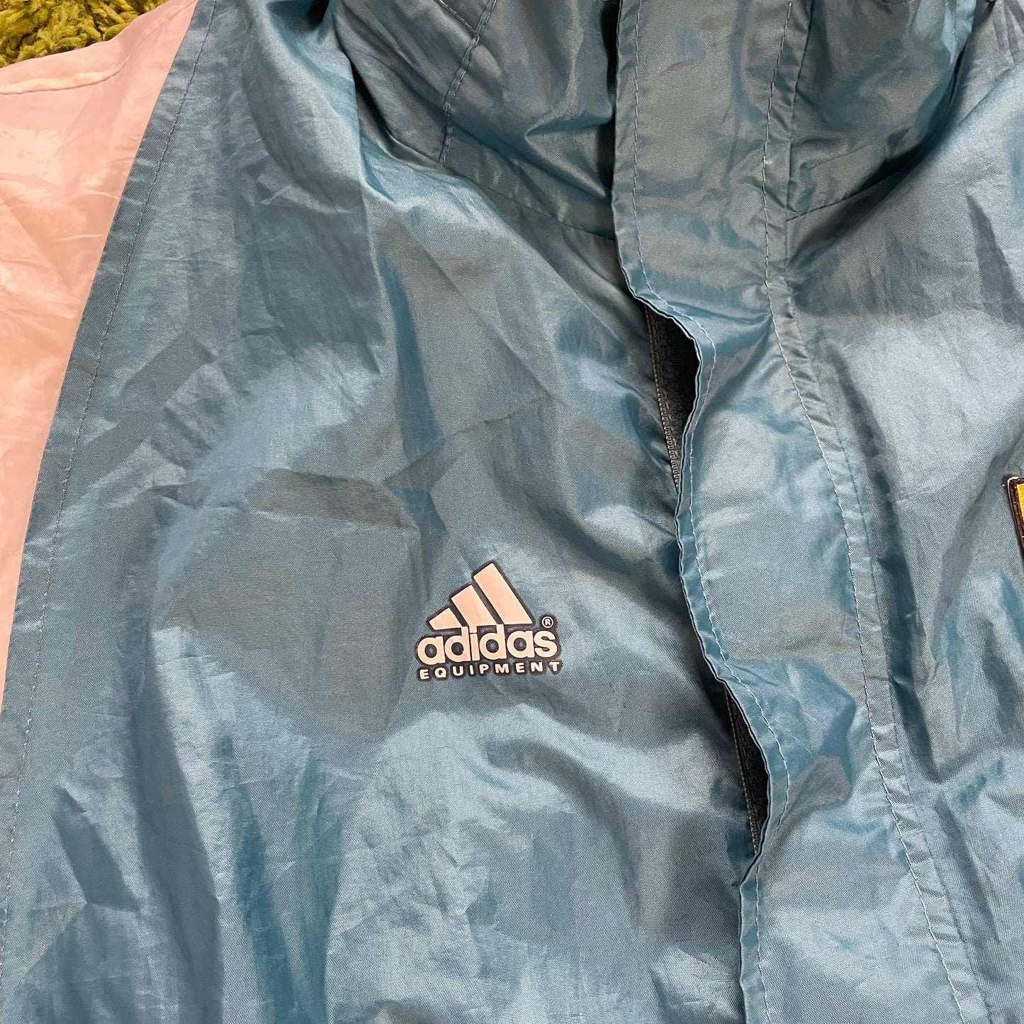 Adidas Deutschland DFB Trainingsjacke grün Größe M - L 80er Jahre