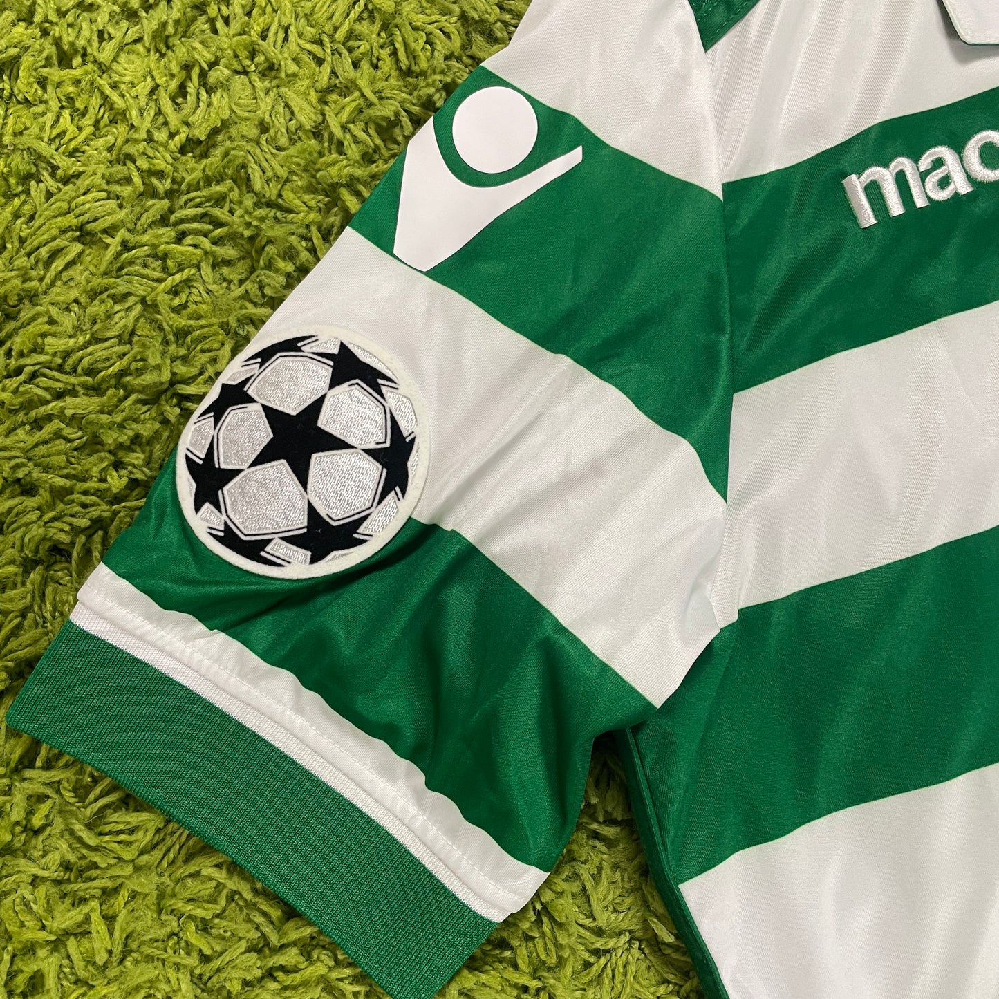 Macron Sporting Lissabon Trikot weiß grün Größe L 2015 2016