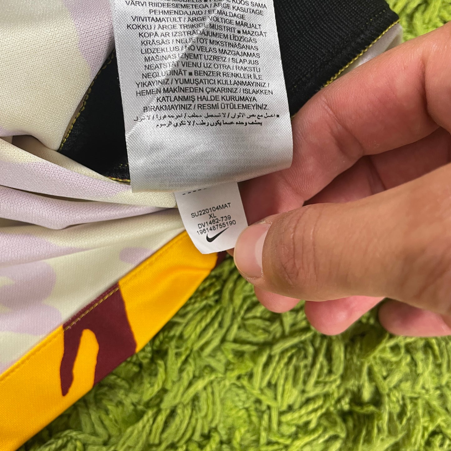 Nike Benevento Calcio Trikot gelb Größe L 2022 2023