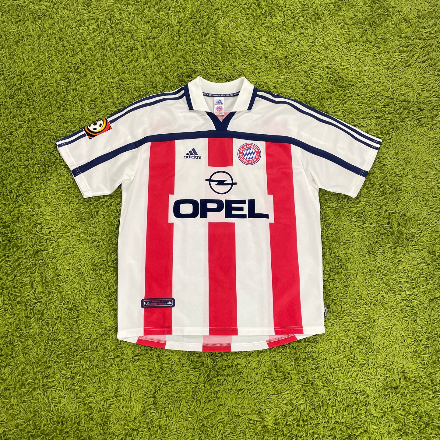Adidas FC Bayern München Trikot weiß Strunz Größe L 2000 2002