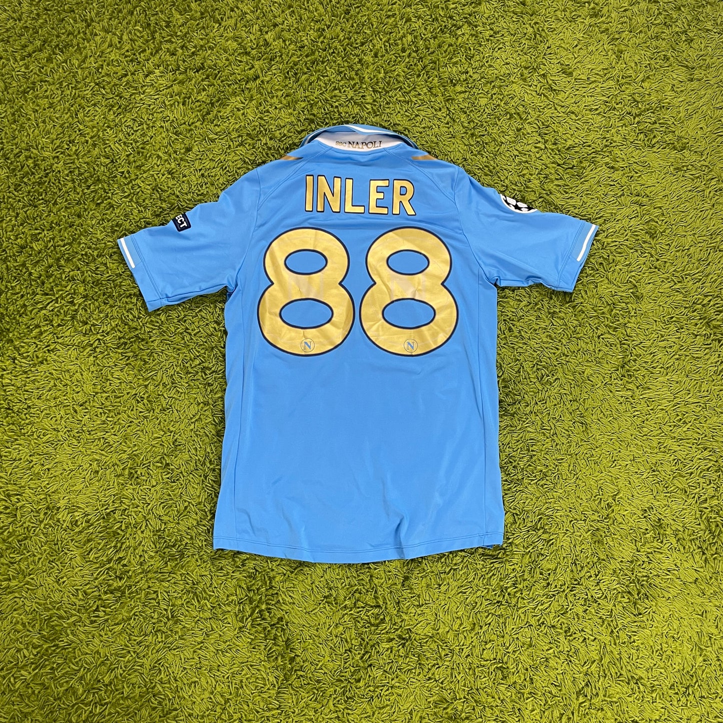 Macron SSC Neapel Inler Trikot blau Größe XL 2011 2012