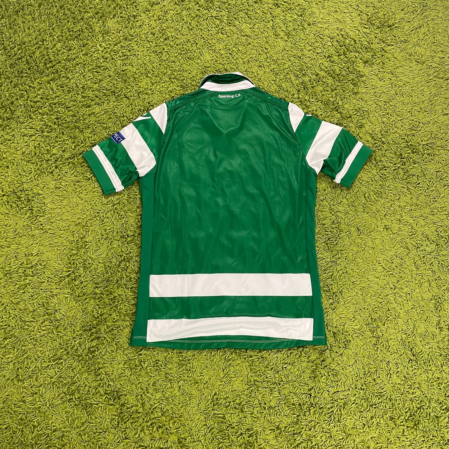 Macron Sporting Lissabon Trikot weiß grün Größe L 2015 2016