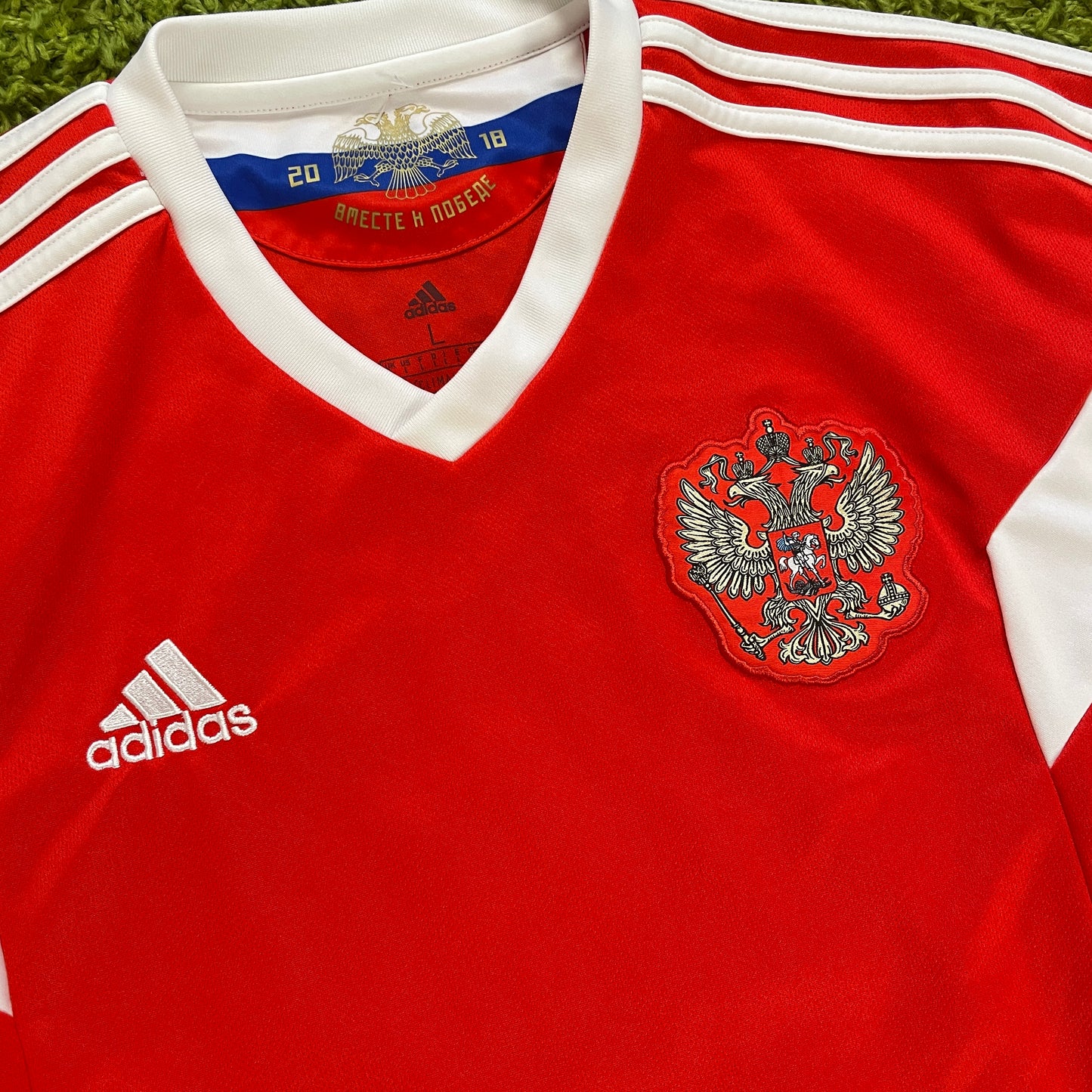 Adidas Russland Trikot rot Größe L 2018