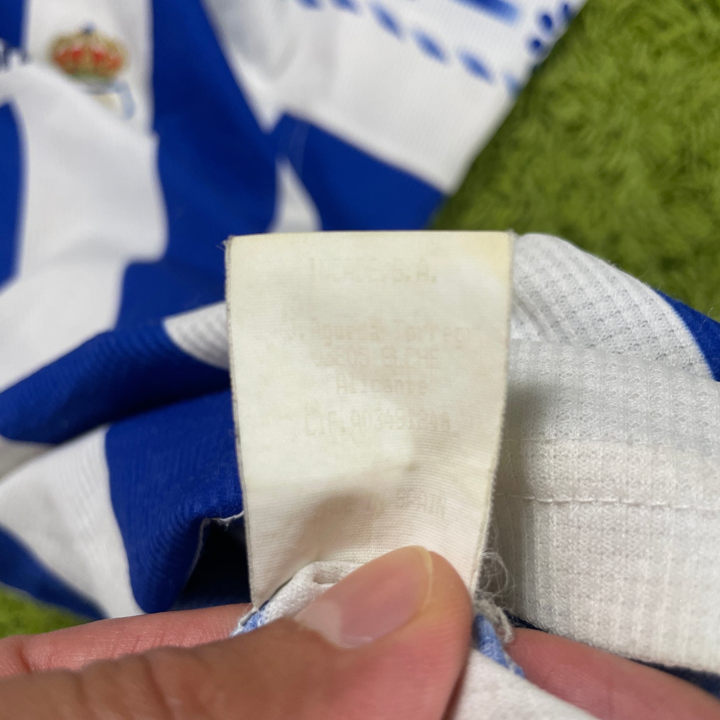 Kelme Huelva Trikot blau Größe L - XL 1996 1997