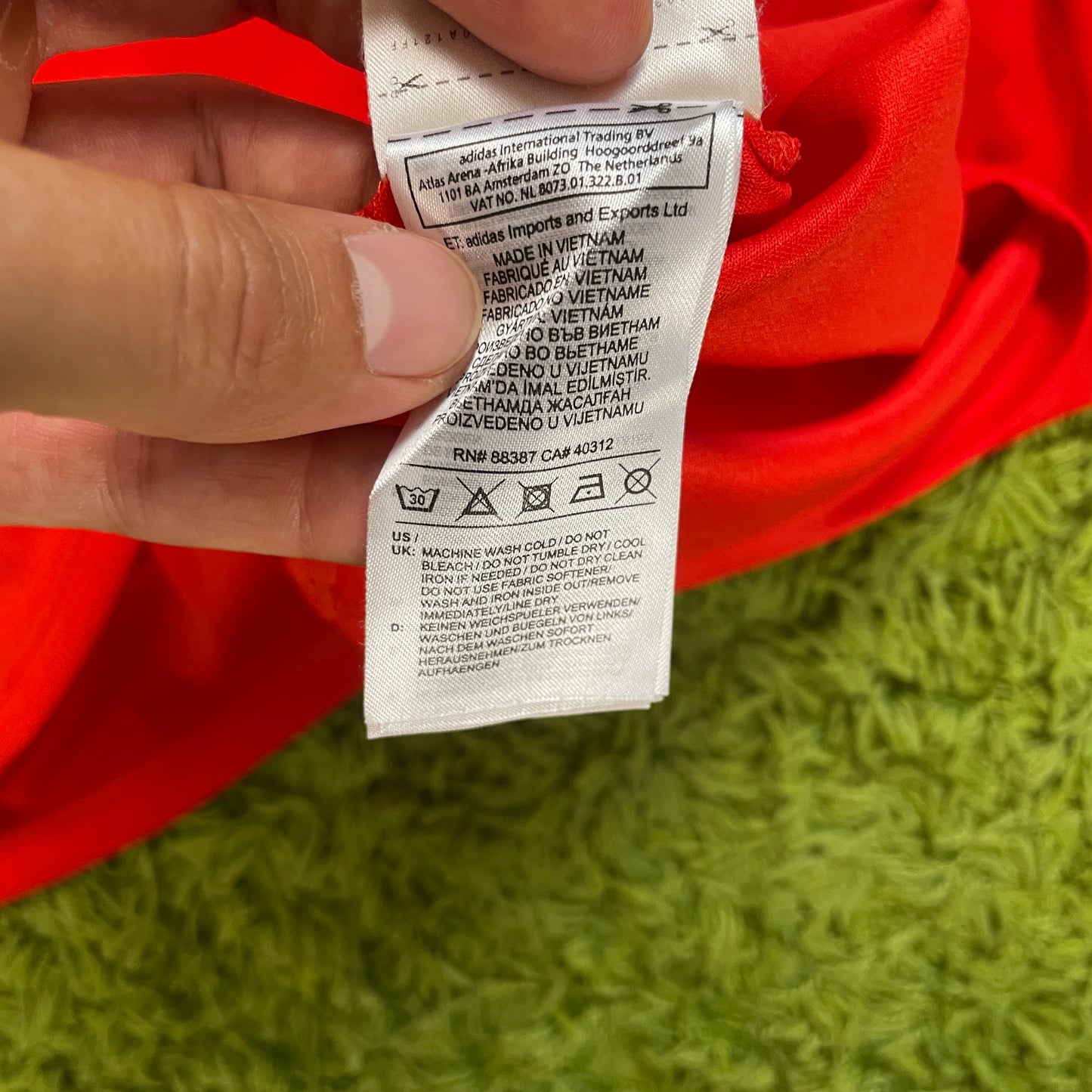 Adidas Russland Trikot rot Größe L 2018