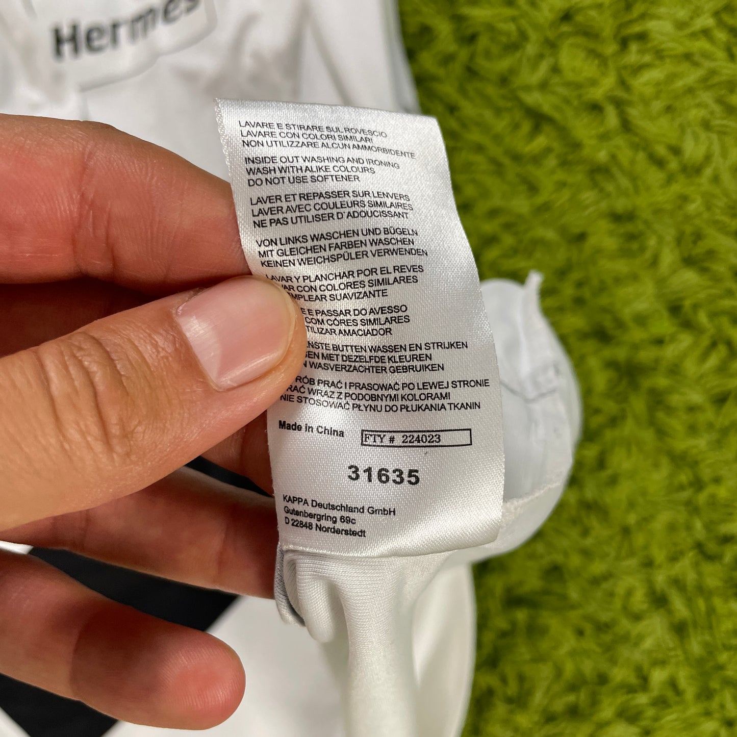 Kappa Borussia Mönchengladbach Elvedi Trikot weiß Größe XL 2016 2017