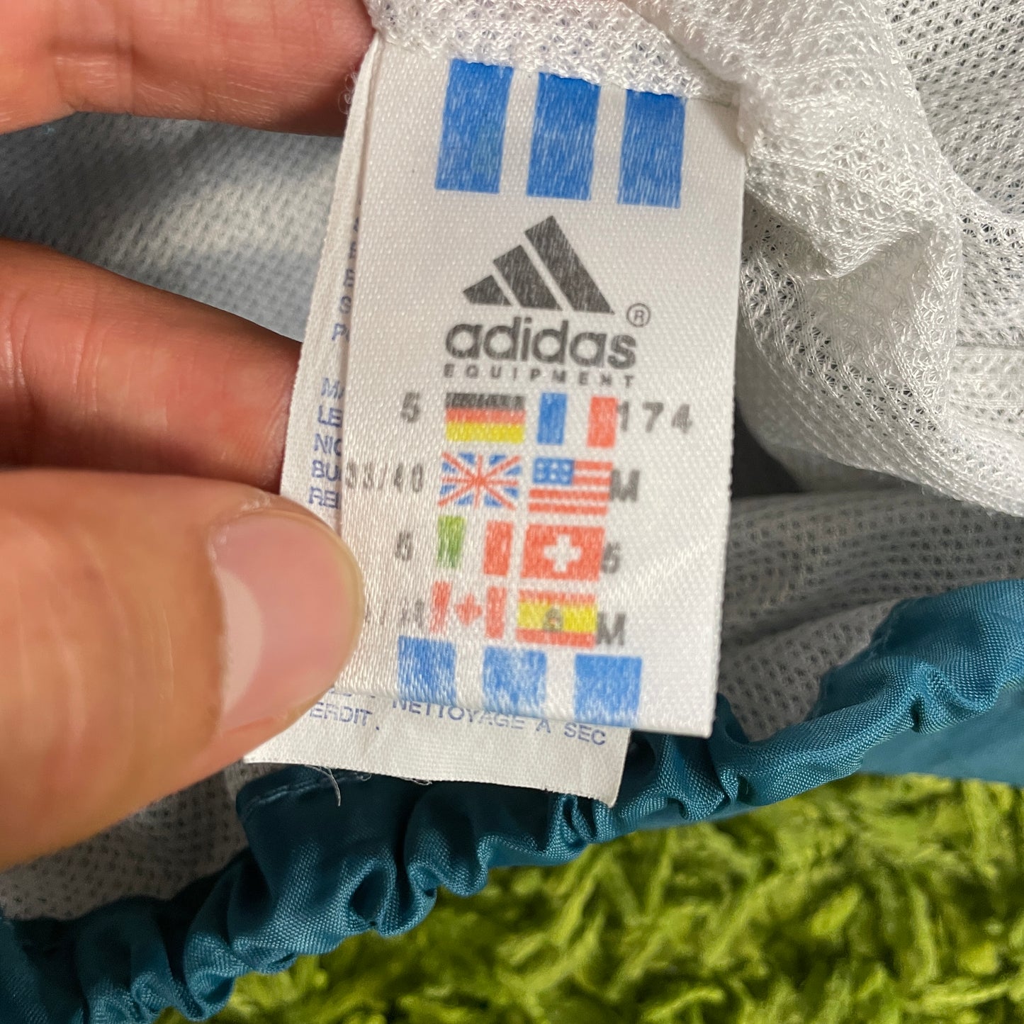 Adidas Deutschland DFB Trainingsjacke grün Größe M - L 80er Jahre