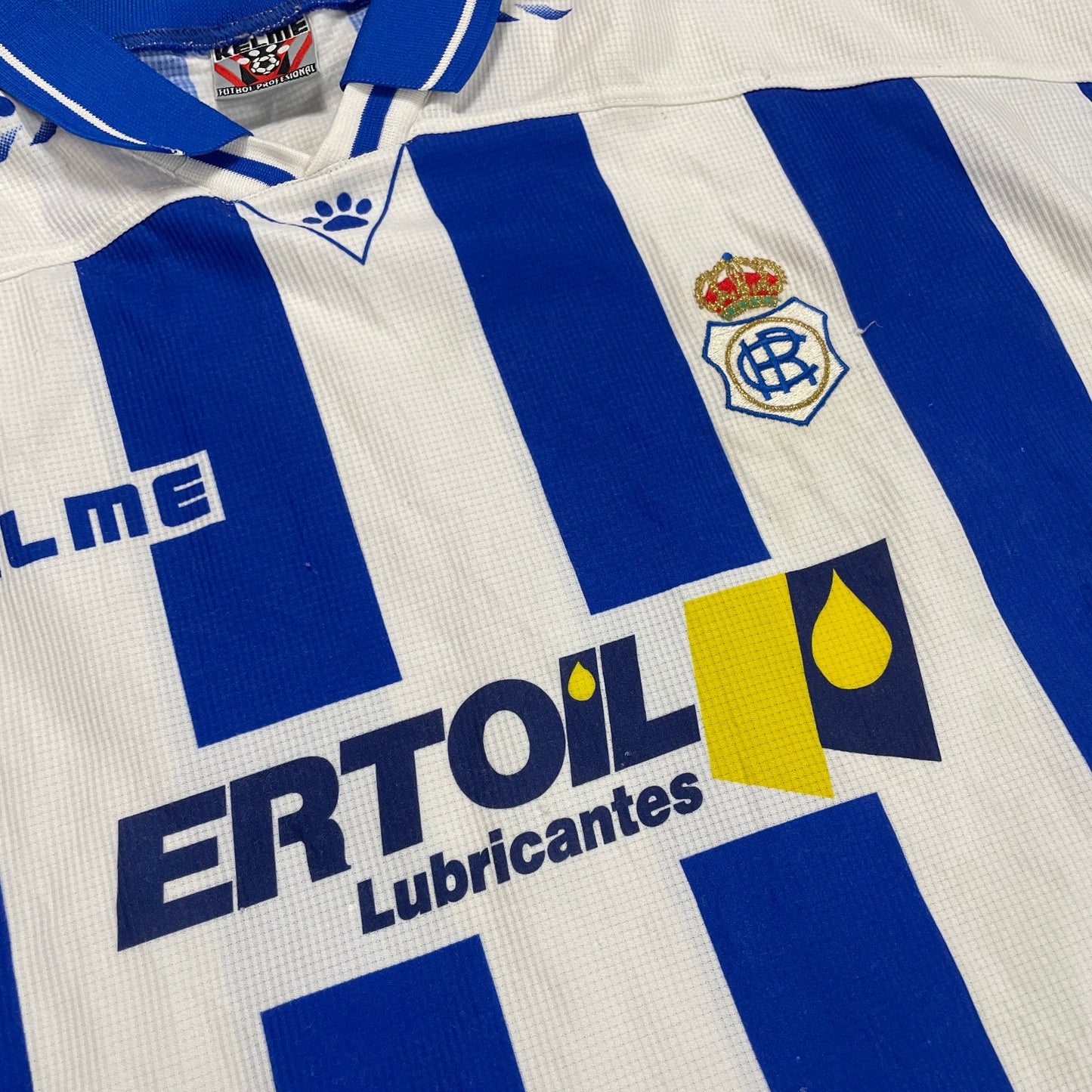 Kelme Huelva Trikot blau Größe L - XL 1996 1997